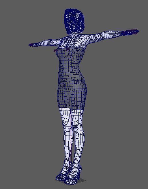 DaisyRidley Character Low-poly 3D model_19