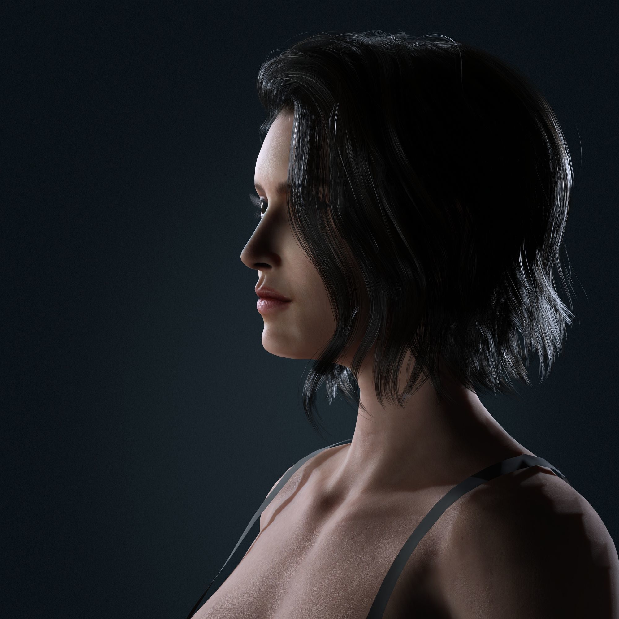 DaisyRidley Character Low-poly 3D model_3