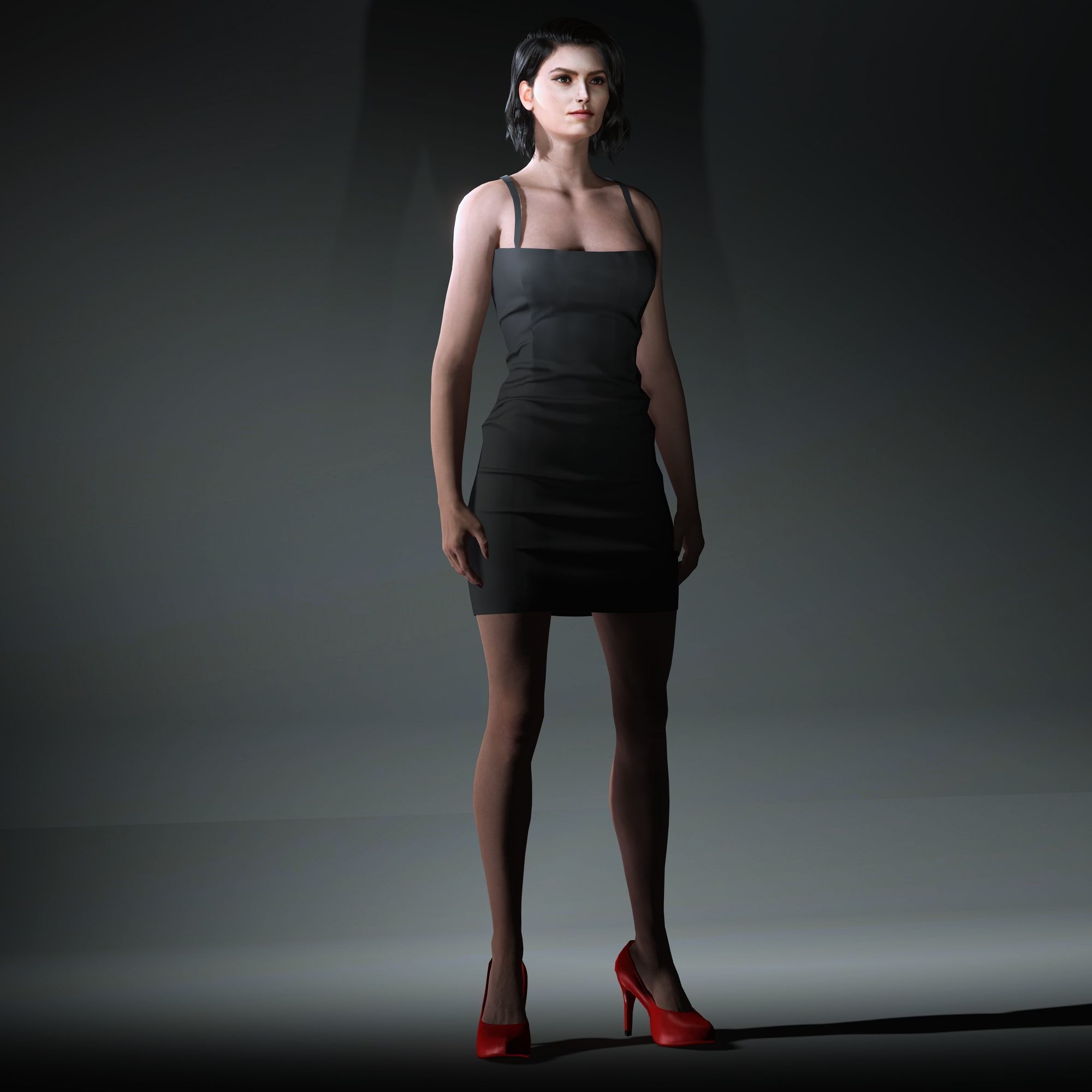 DaisyRidley Character Low-poly 3D model_11