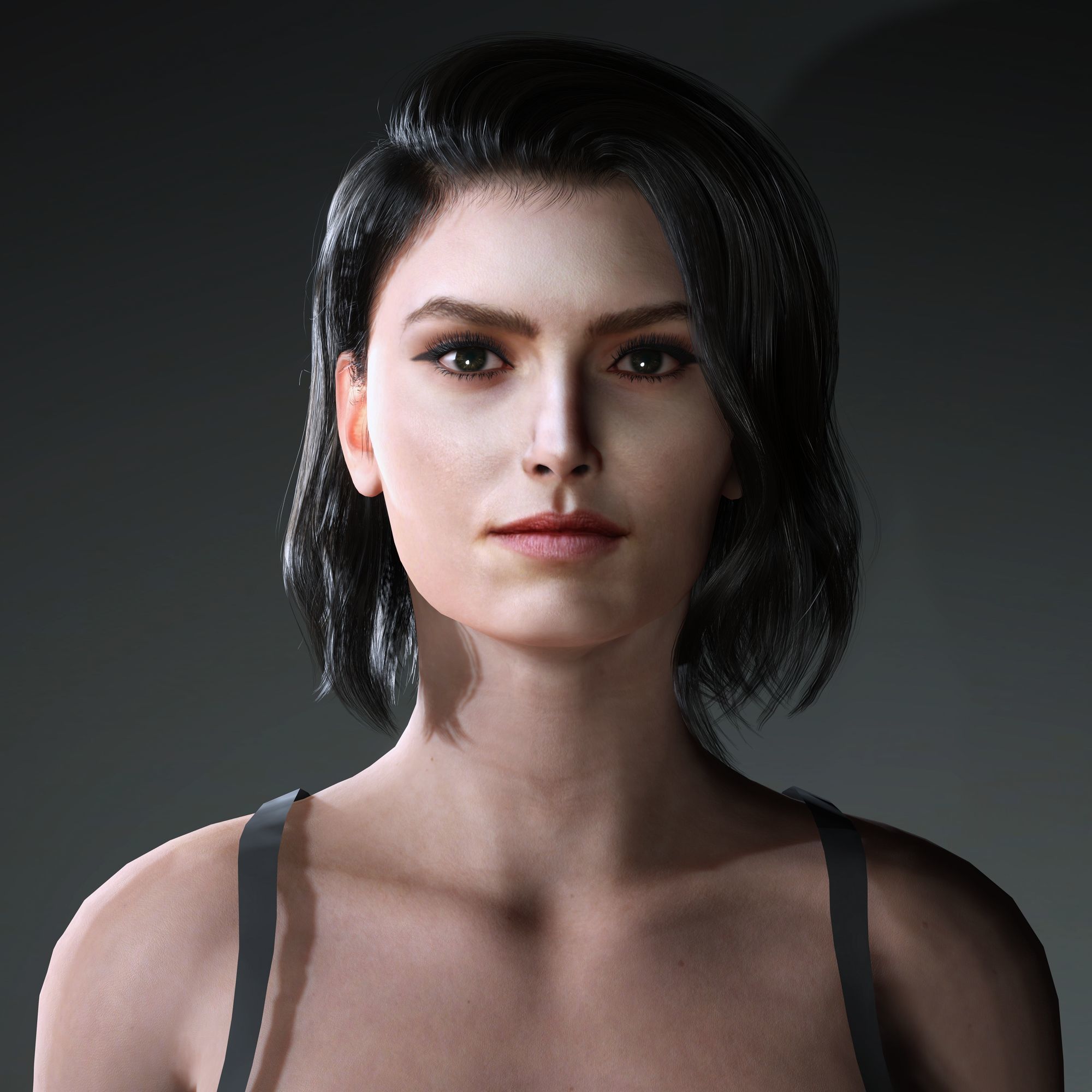 DaisyRidley Character Low-poly 3D model_1