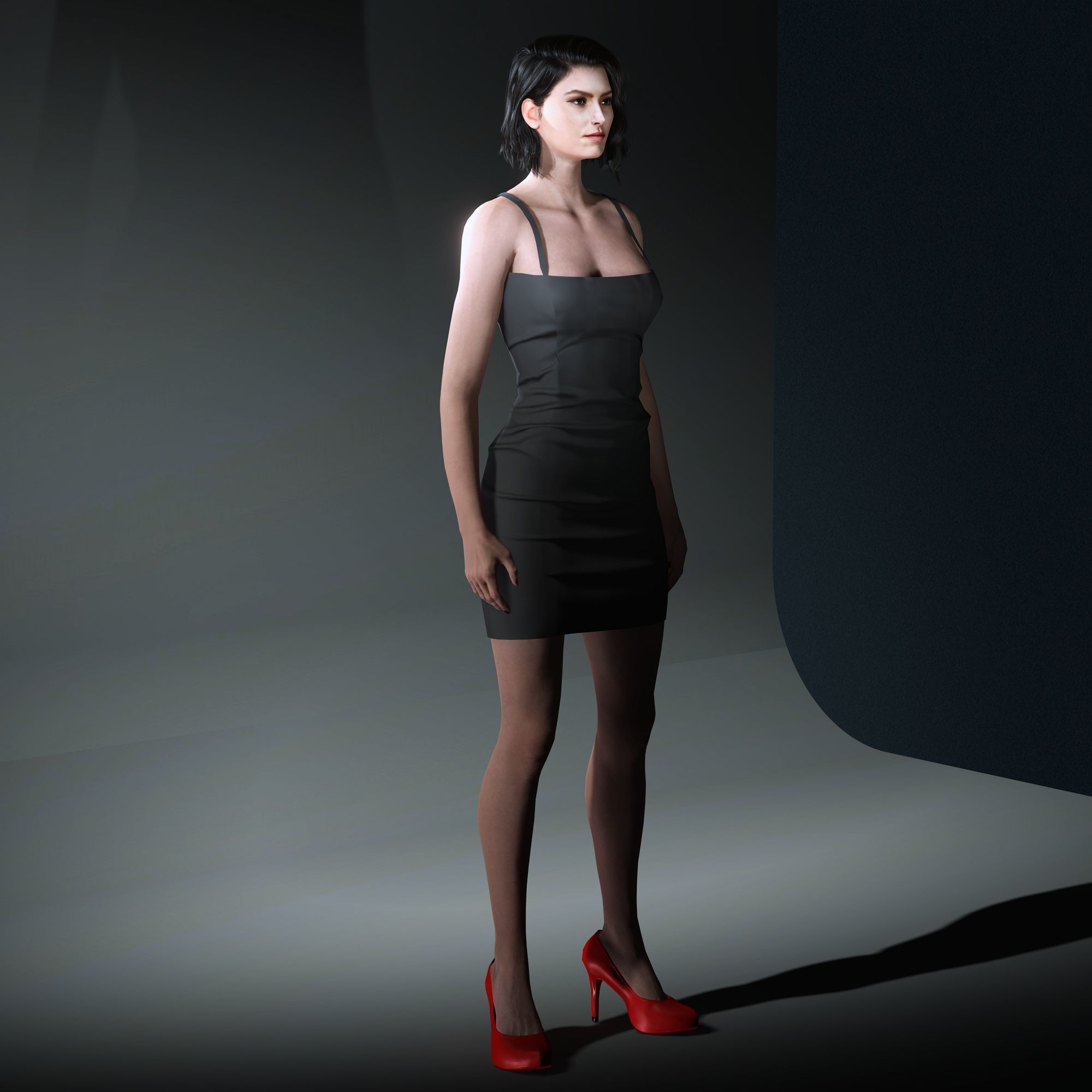 DaisyRidley Character Low-poly 3D model_10