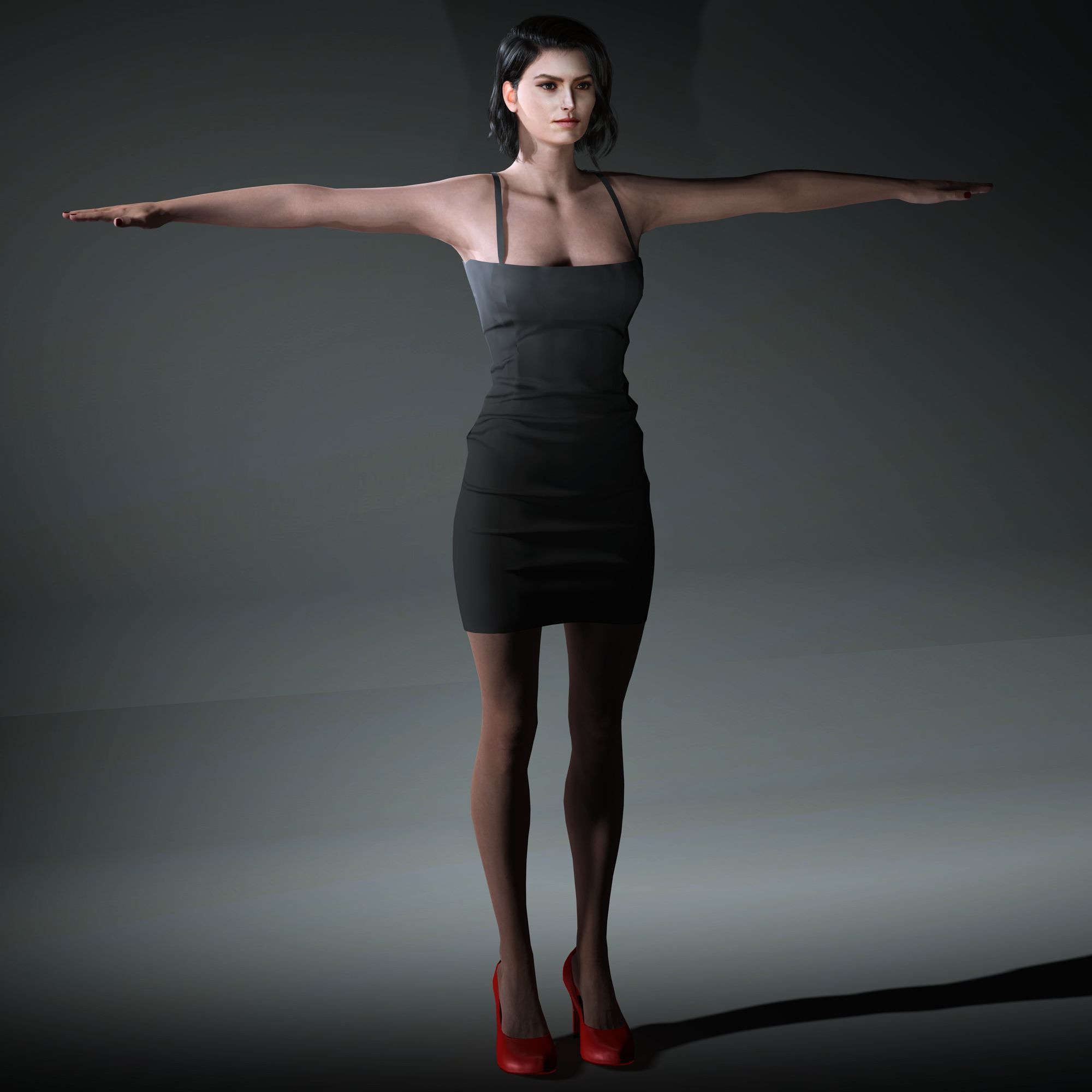 DaisyRidley Character Low-poly 3D model_16