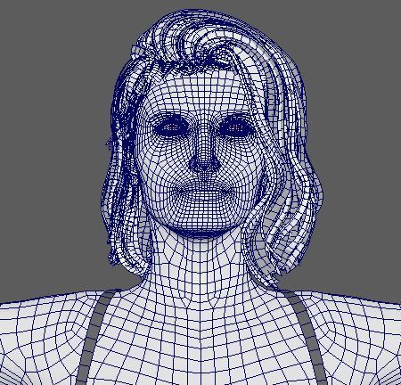 DaisyRidley Character Low-poly 3D model_18