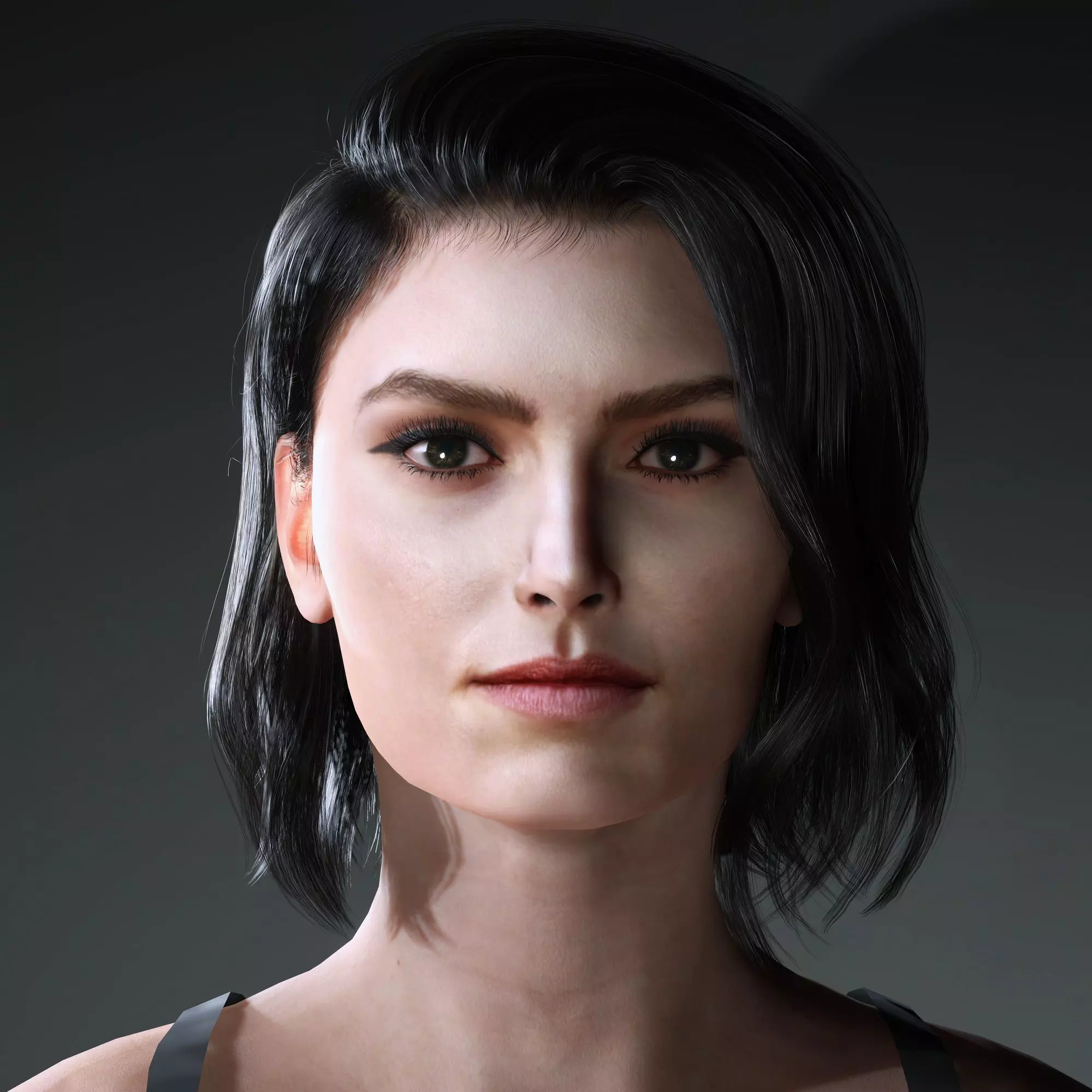 DaisyRidley Character Low-poly 3D model_0