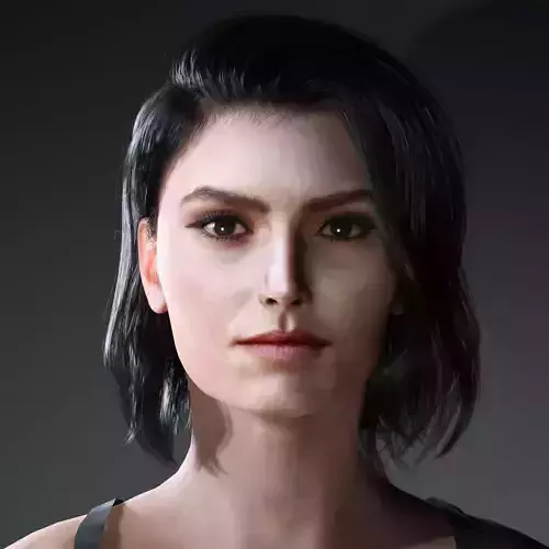 DaisyRidley Character Low-poly 3D model