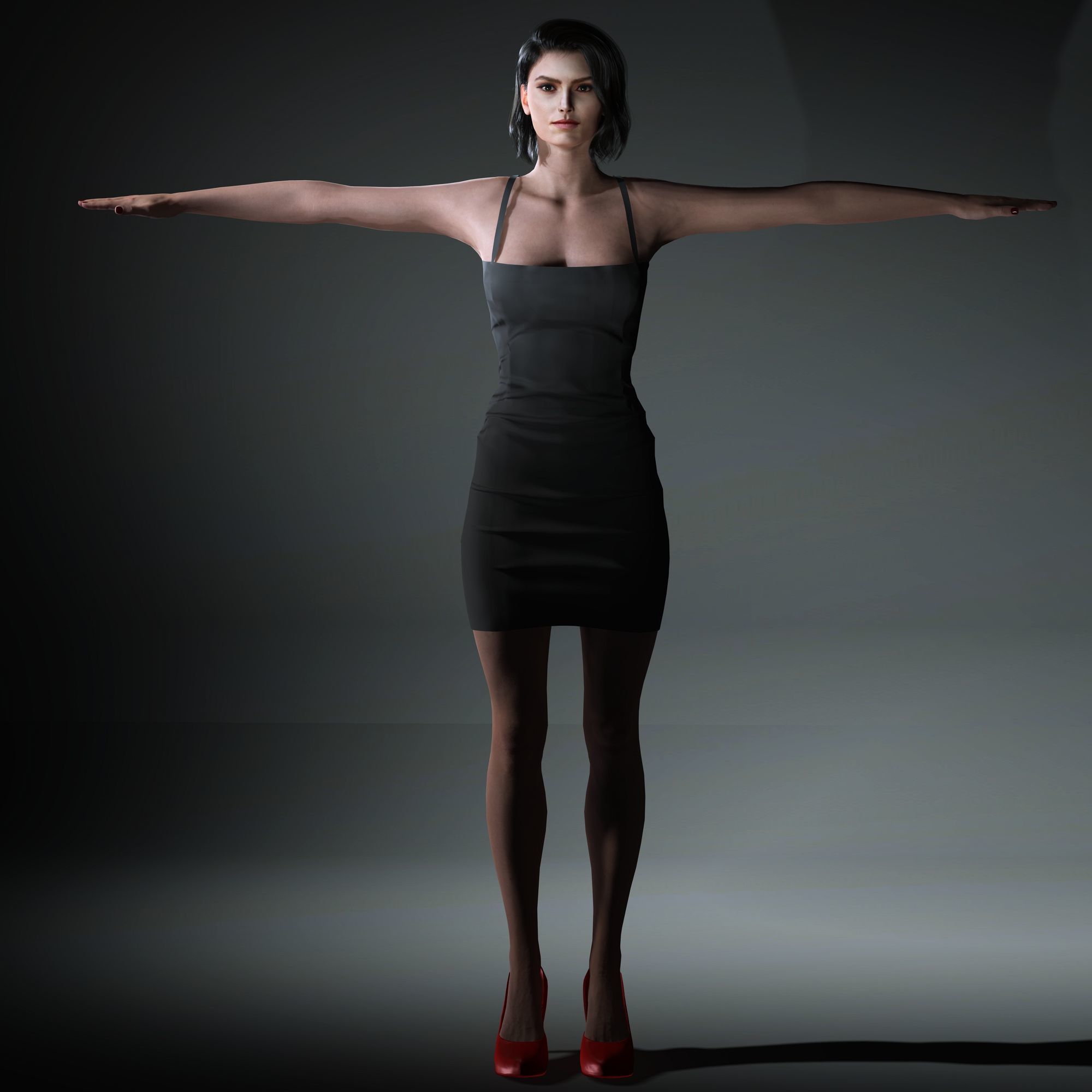 DaisyRidley Character Low-poly 3D model_12