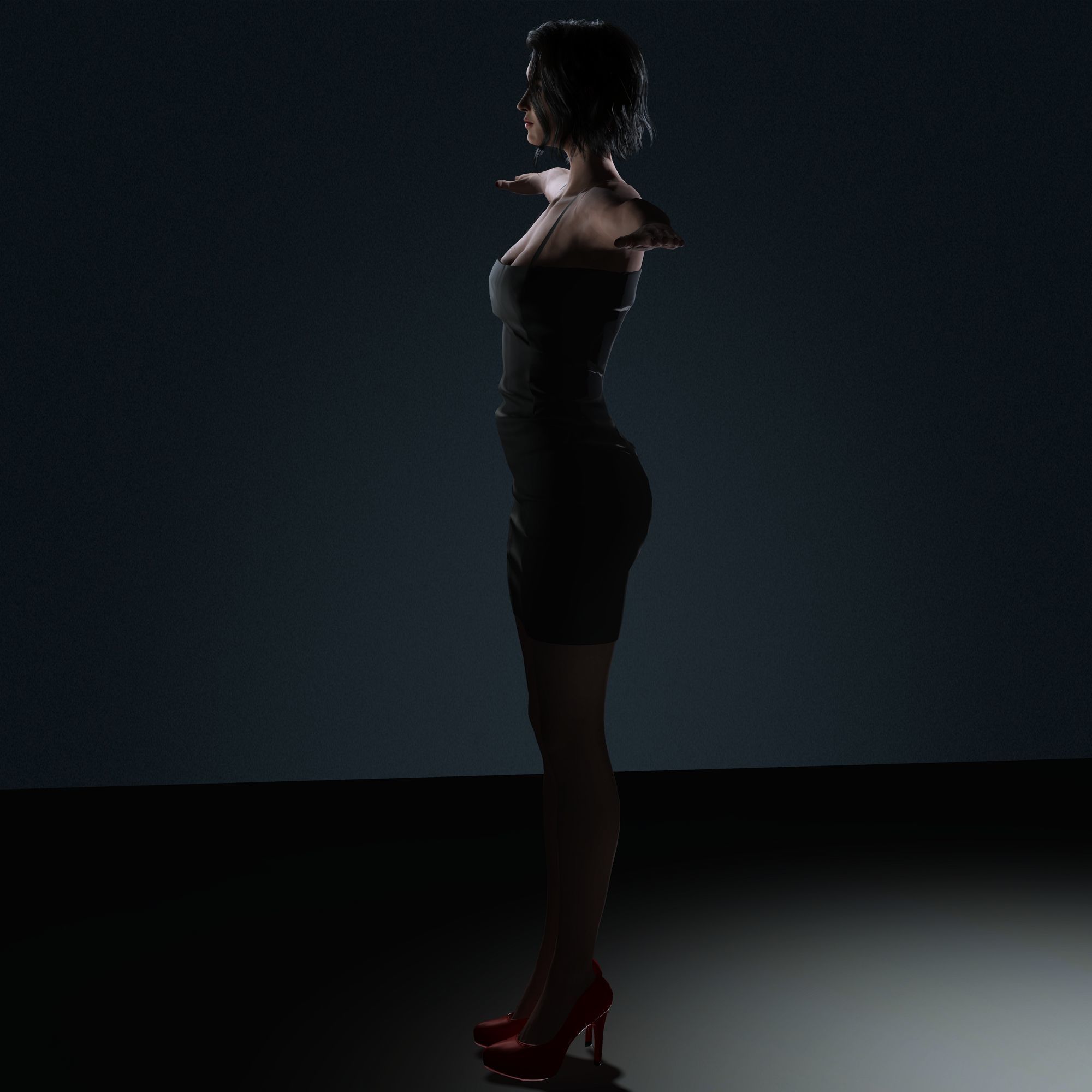 DaisyRidley Character Low-poly 3D model_14