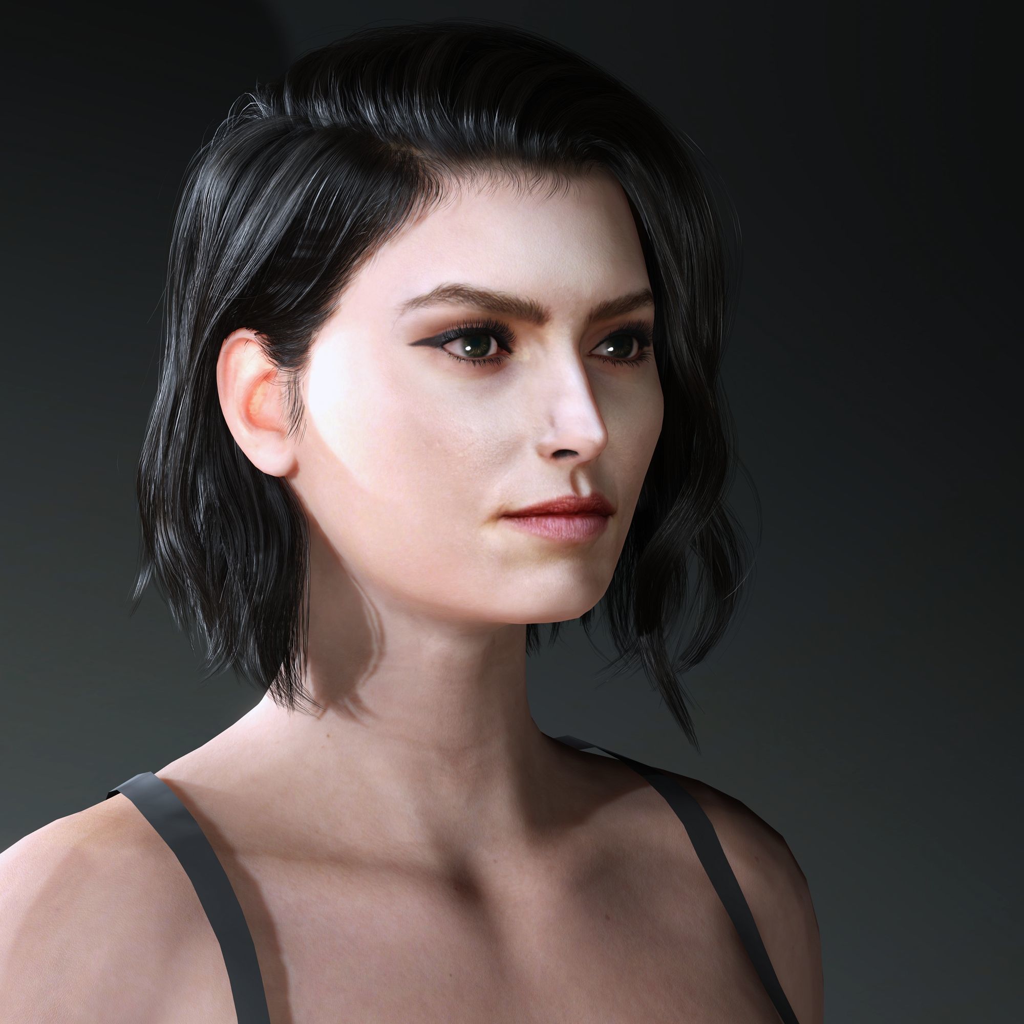 DaisyRidley Character Low-poly 3D model_4