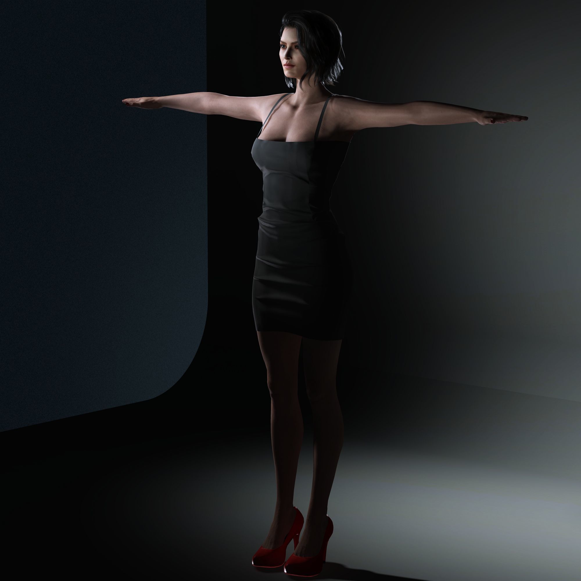 DaisyRidley Character Low-poly 3D model_13