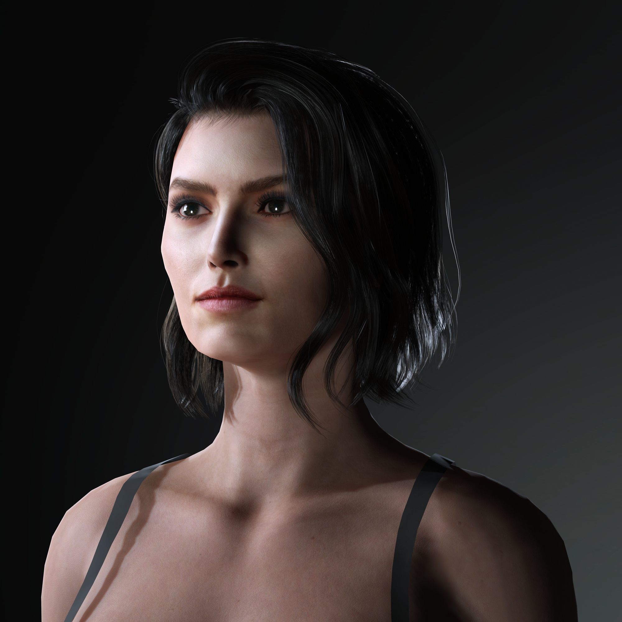 DaisyRidley Character Low-poly 3D model_2