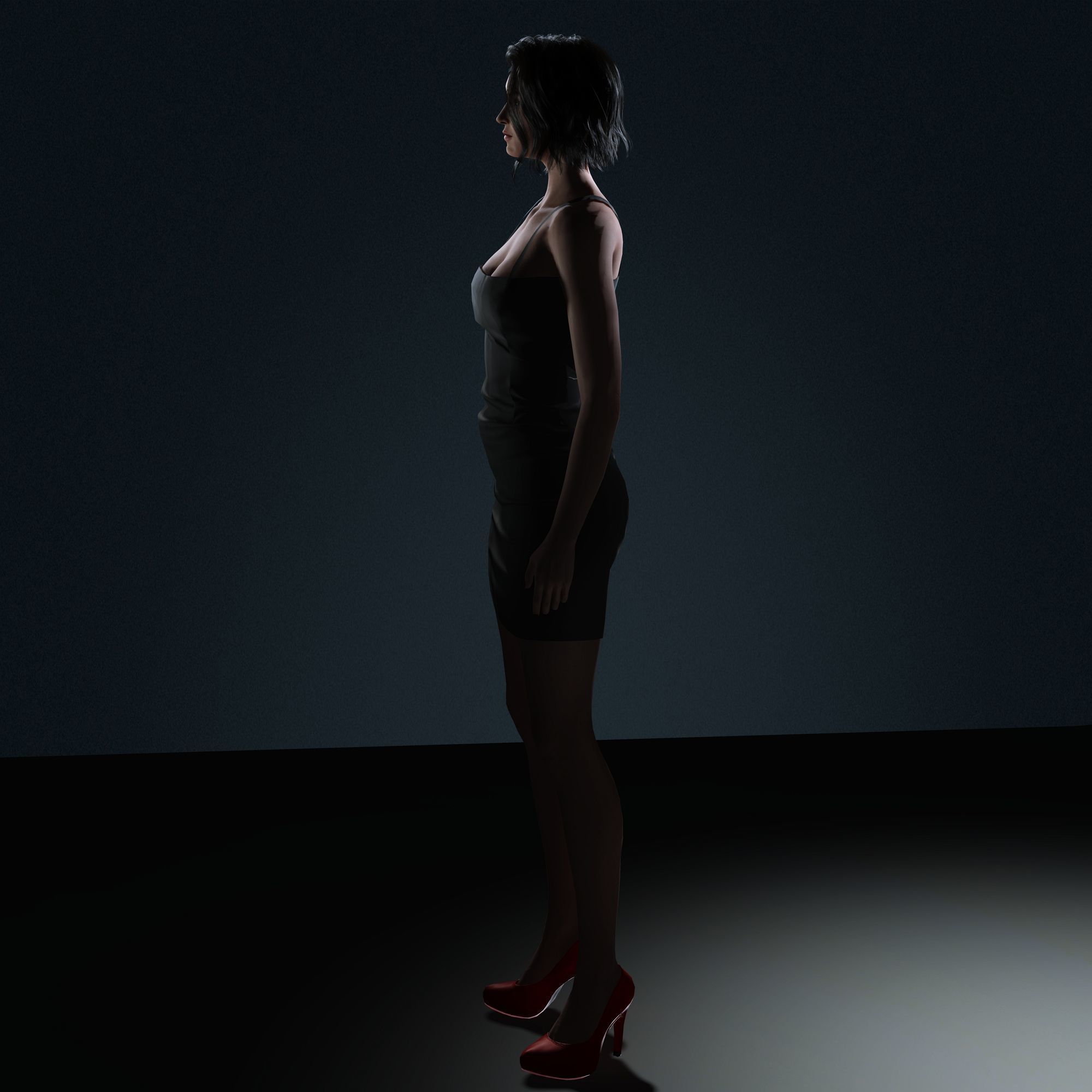 DaisyRidley Character Low-poly 3D model_7