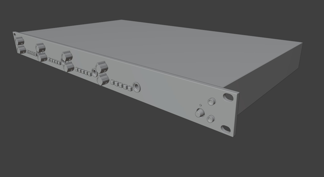 API Audio 3124V  3D model_8