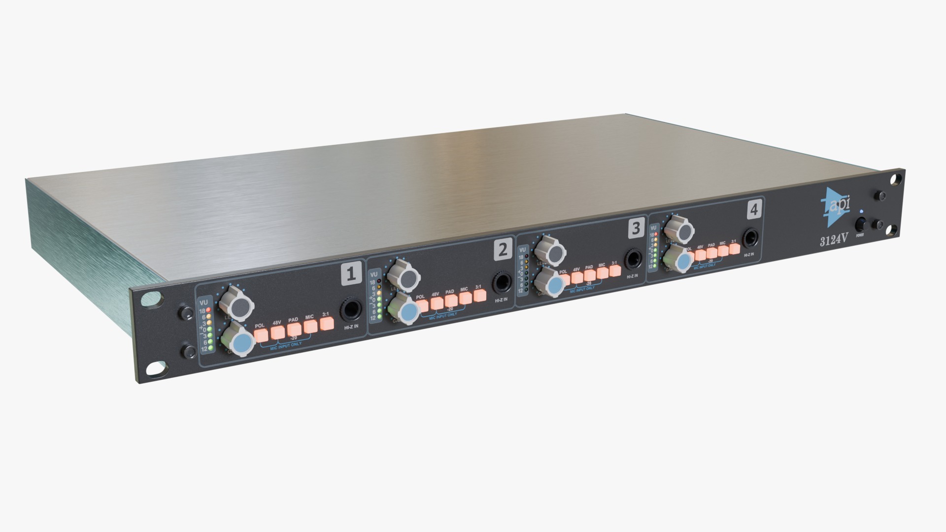 API Audio 3124V  3D model_1