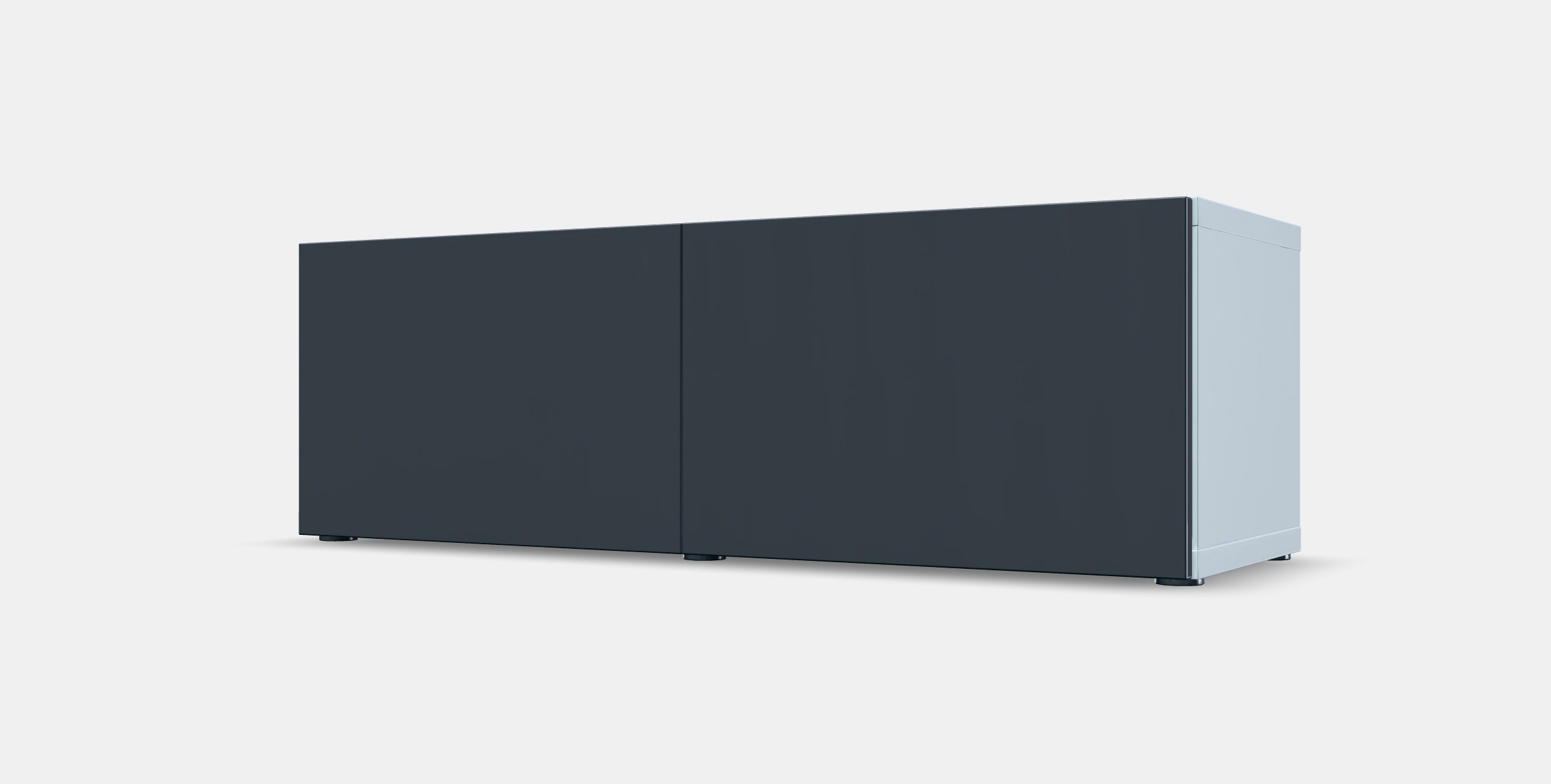 BESTA Shelf unit with doors 24 Low-poly 3D model_13