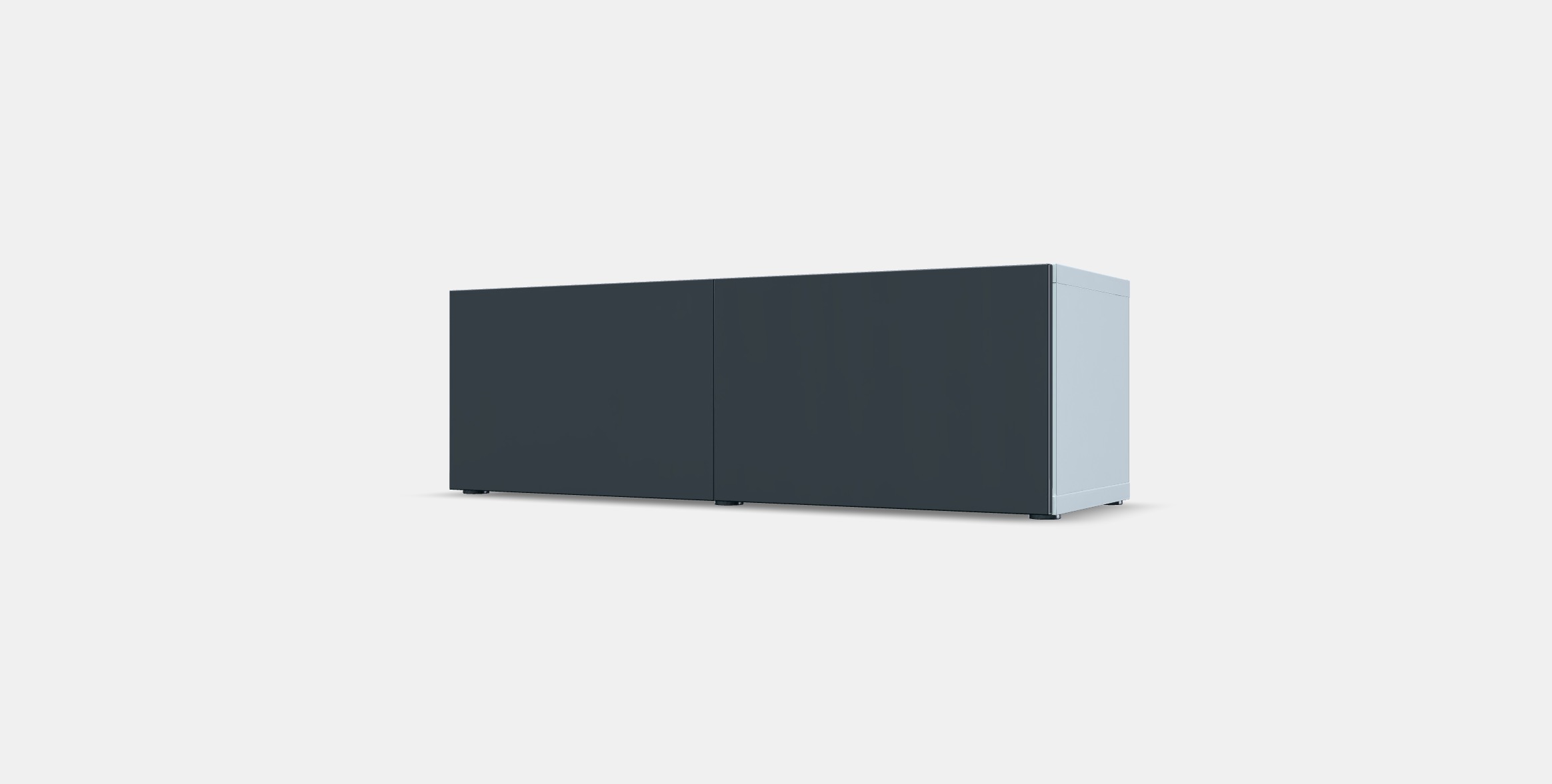 BESTA Shelf unit with doors 24 Low-poly 3D model_12