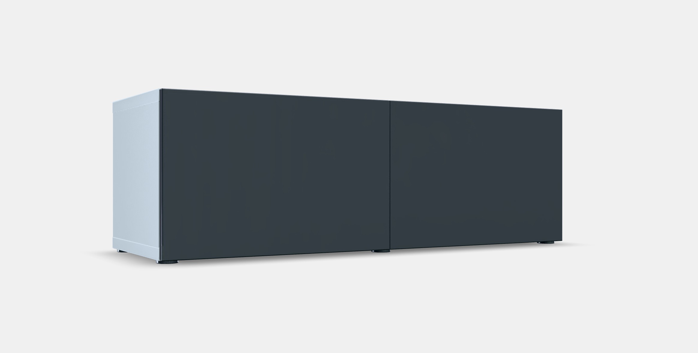 BESTA Shelf unit with doors 24 Low-poly 3D model_9