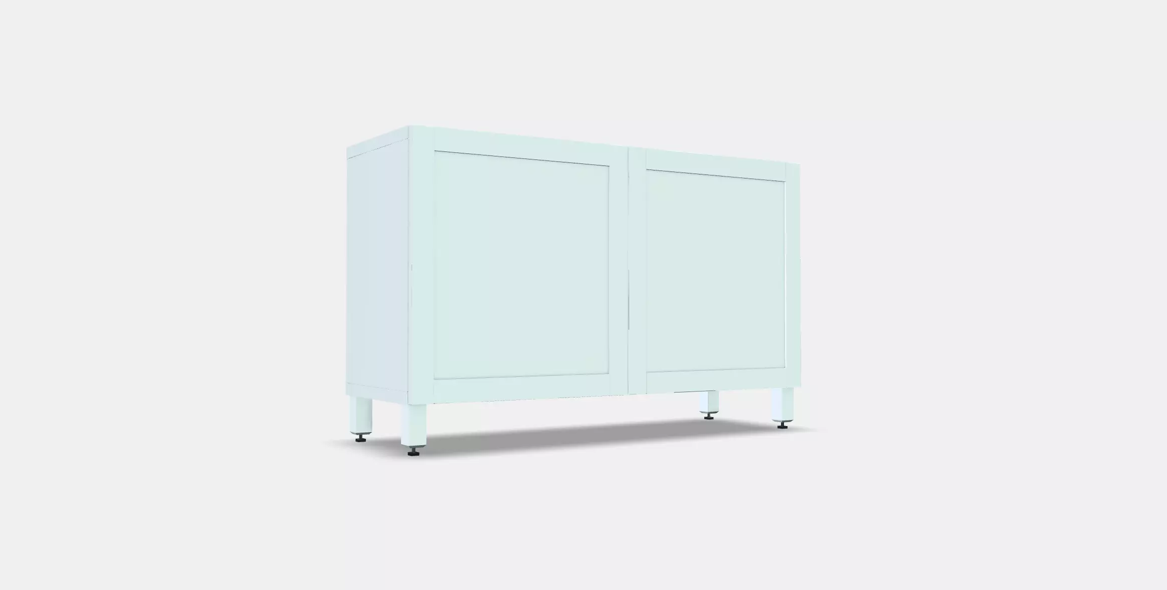 BESTA Storage combination with doors 50 Low-poly 3D model_0