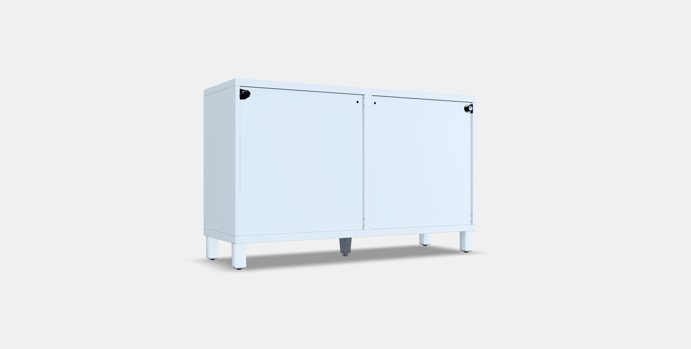 BESTA Storage combination with doors 51 Low-poly 3D model_16