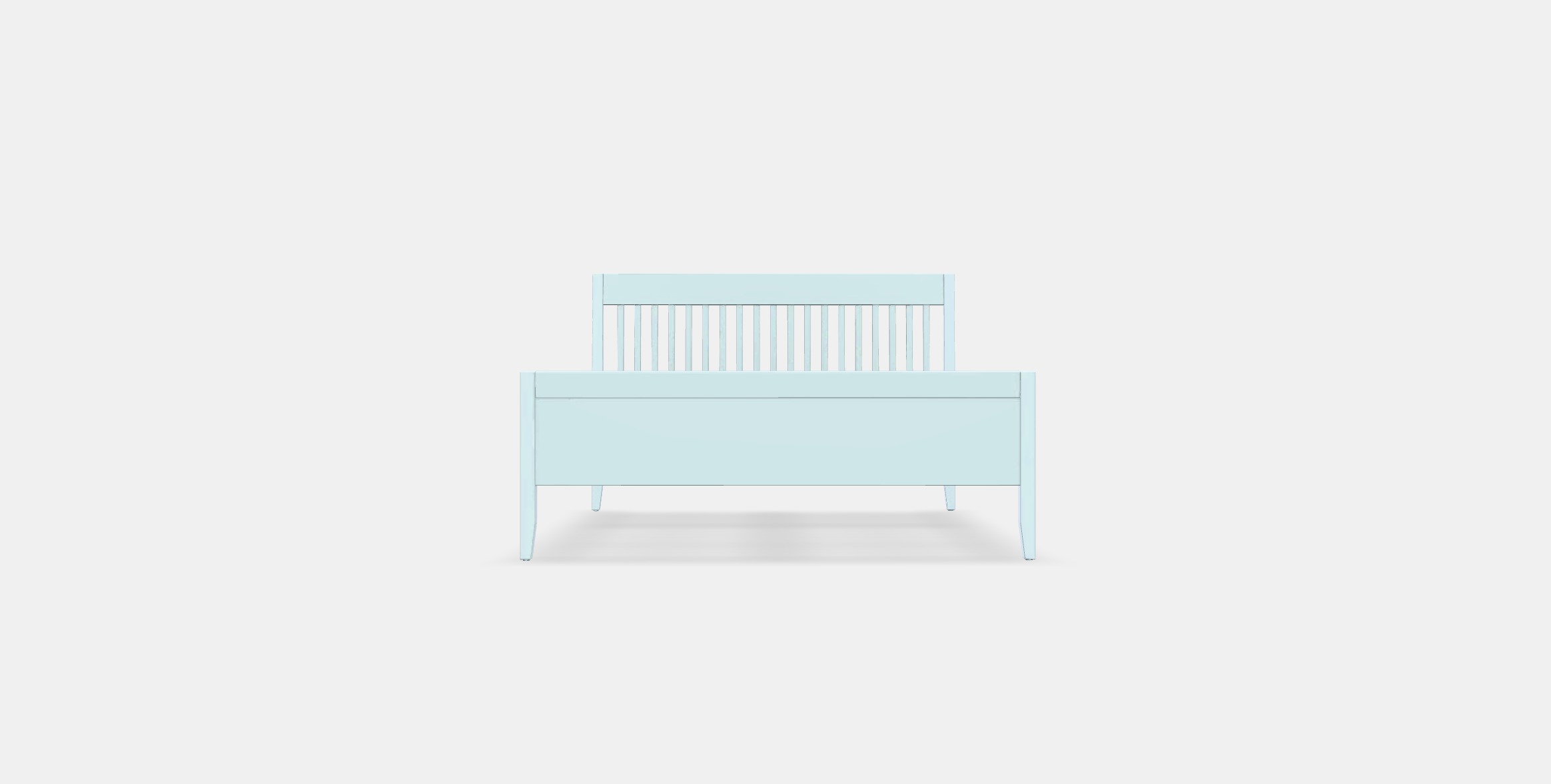 IDANAS Bed frame 23 Low-poly 3D model_10