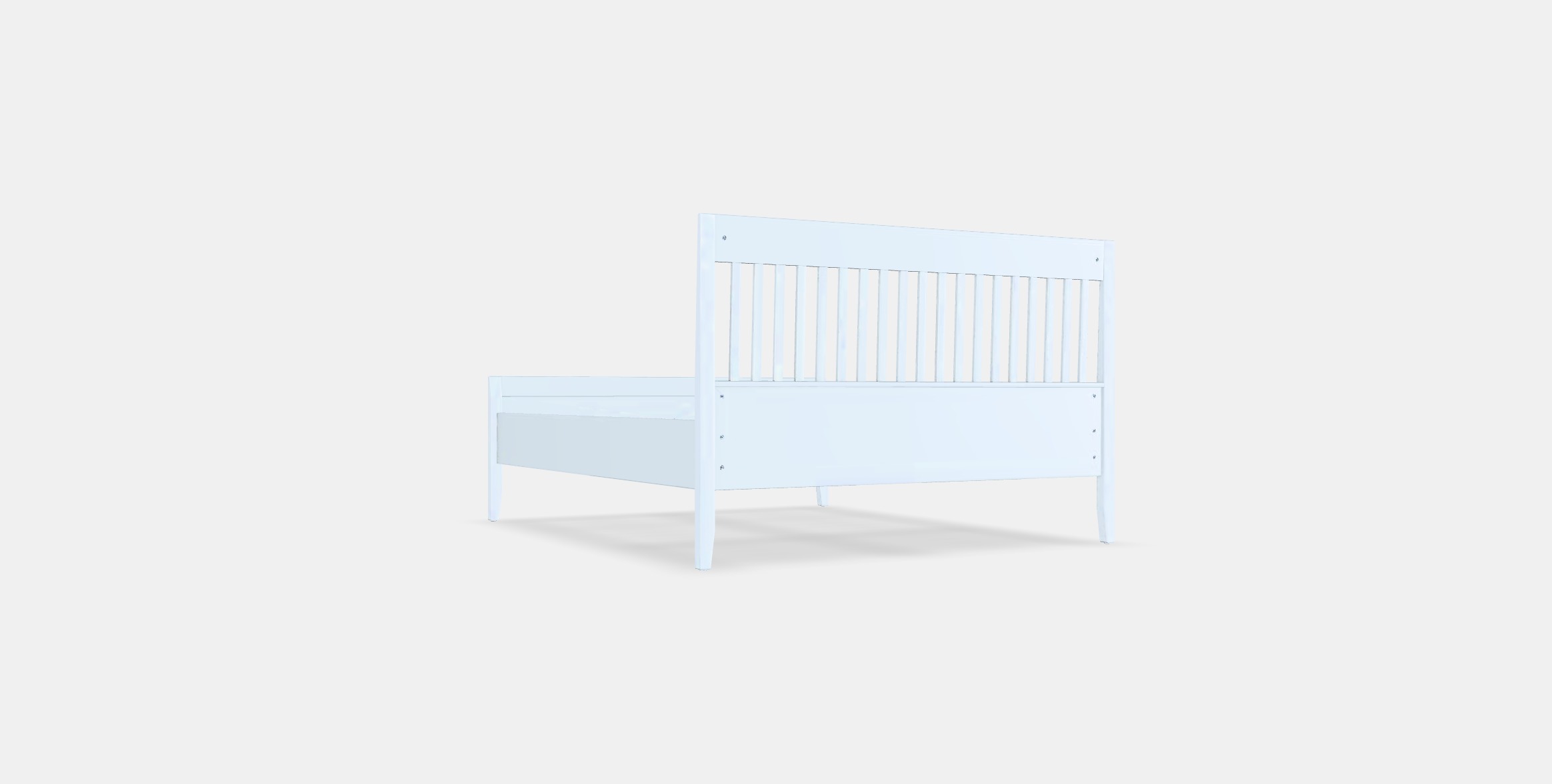 IDANAS Bed frame 23 Low-poly 3D model_16