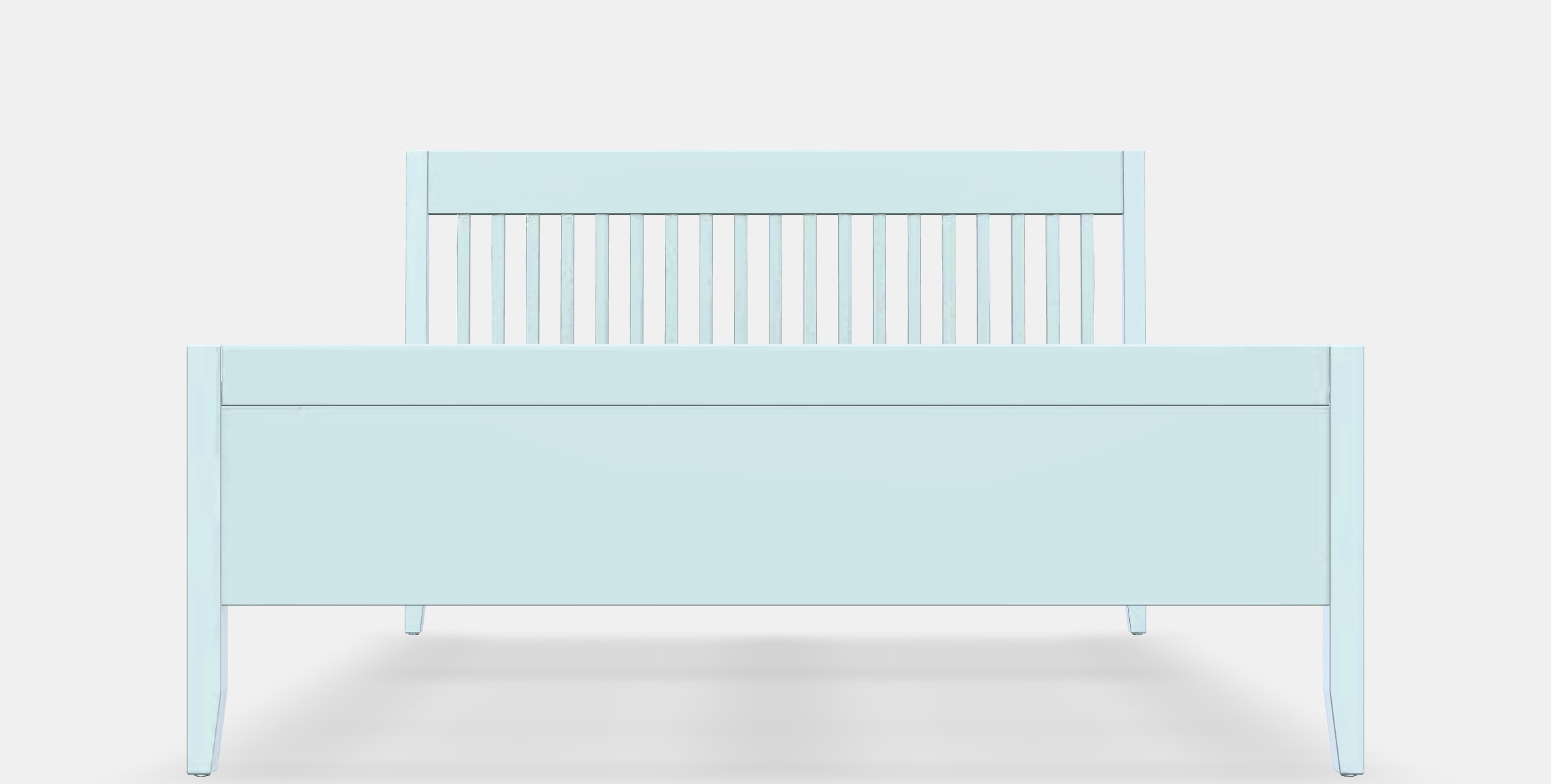 IDANAS Bed frame 23 Low-poly 3D model_11