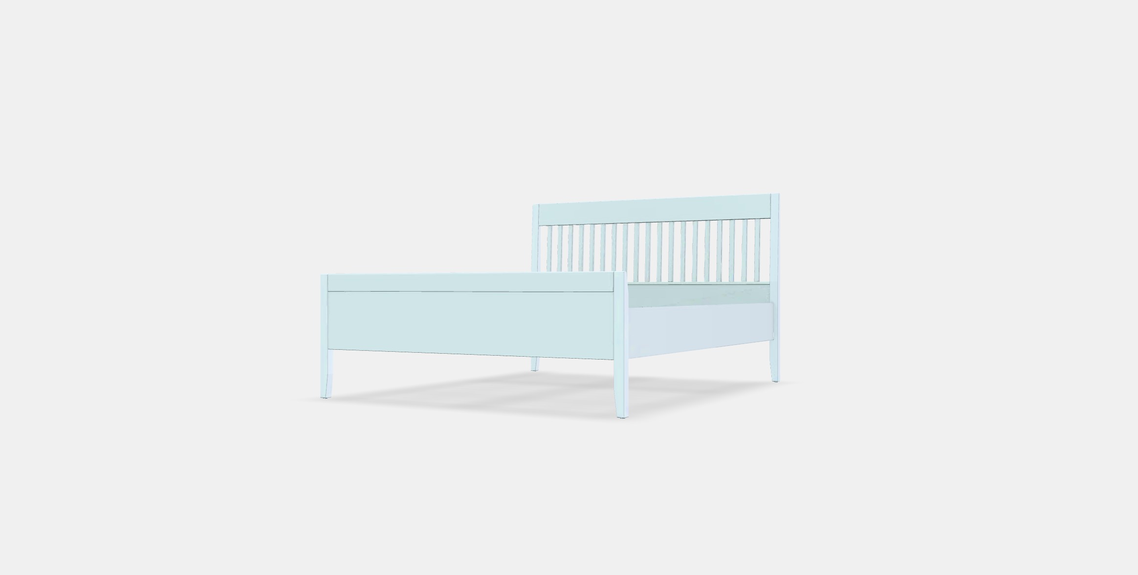 IDANAS Bed frame 23 Low-poly 3D model_12