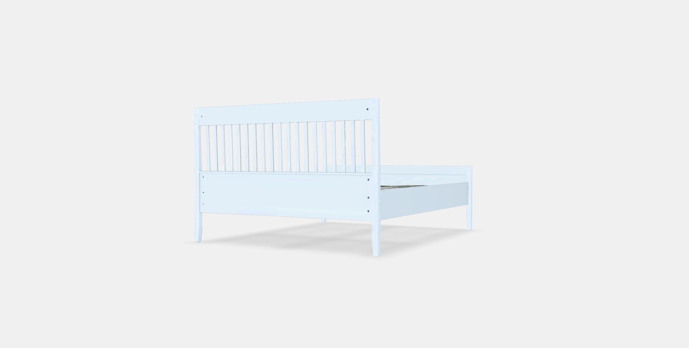 IDANAS Bed frame 23 Low-poly 3D model_4