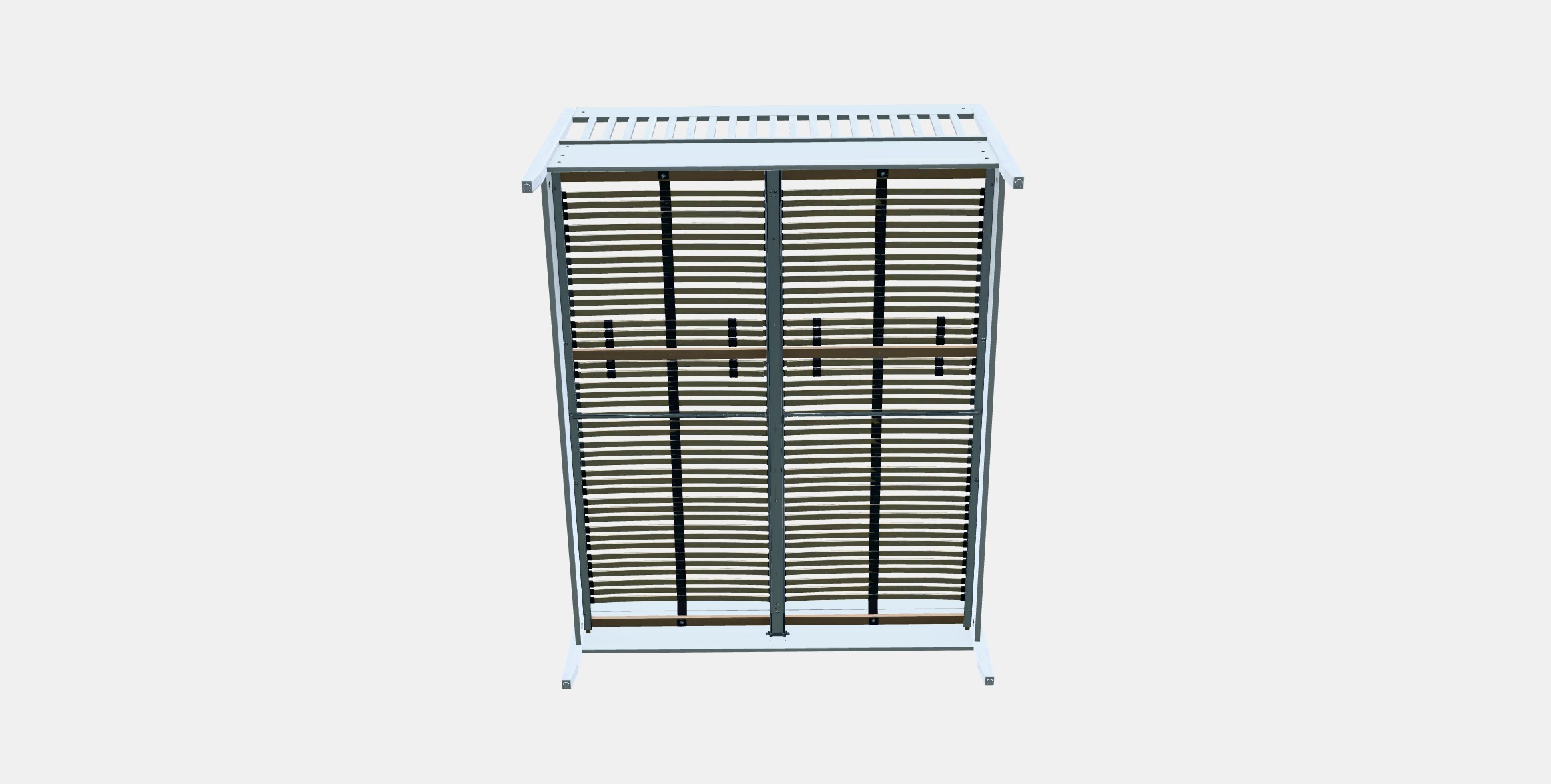 IDANAS Bed frame 23 Low-poly 3D model_9