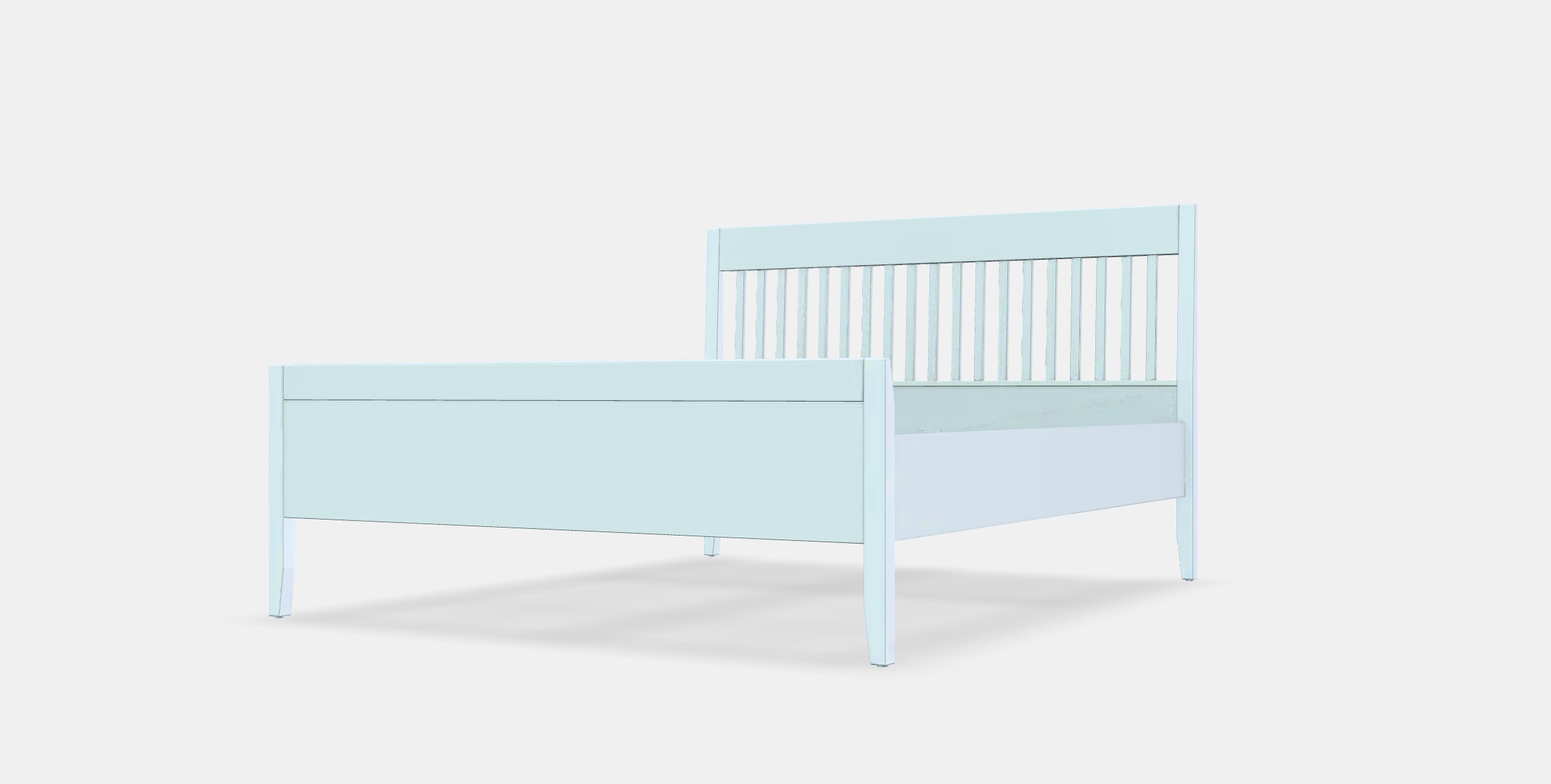 IDANAS Bed frame 23 Low-poly 3D model_14