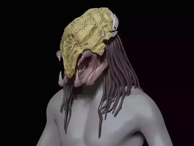 Feral Predator Mask And Head Armour 3d digital download