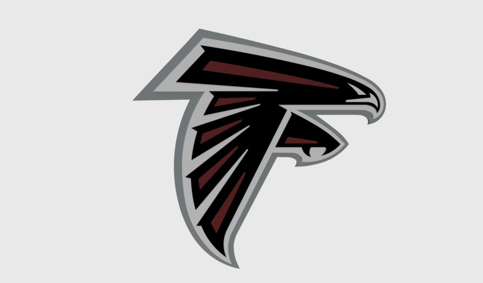 Atlanta Falcons FC 1st logo 3D model_1