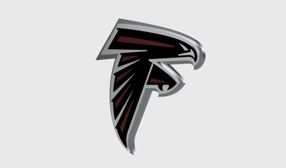 Atlanta Falcons FC 1st logo 3D model_2