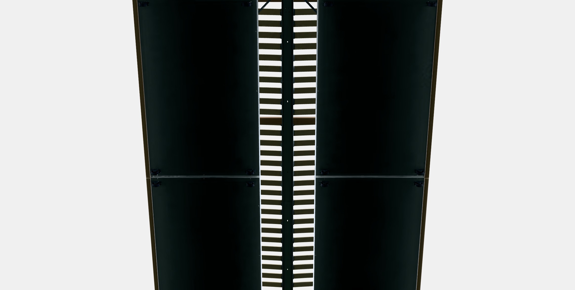 MALM Bed frame high w 4 storage boxes 26 Low-poly 3D model_11