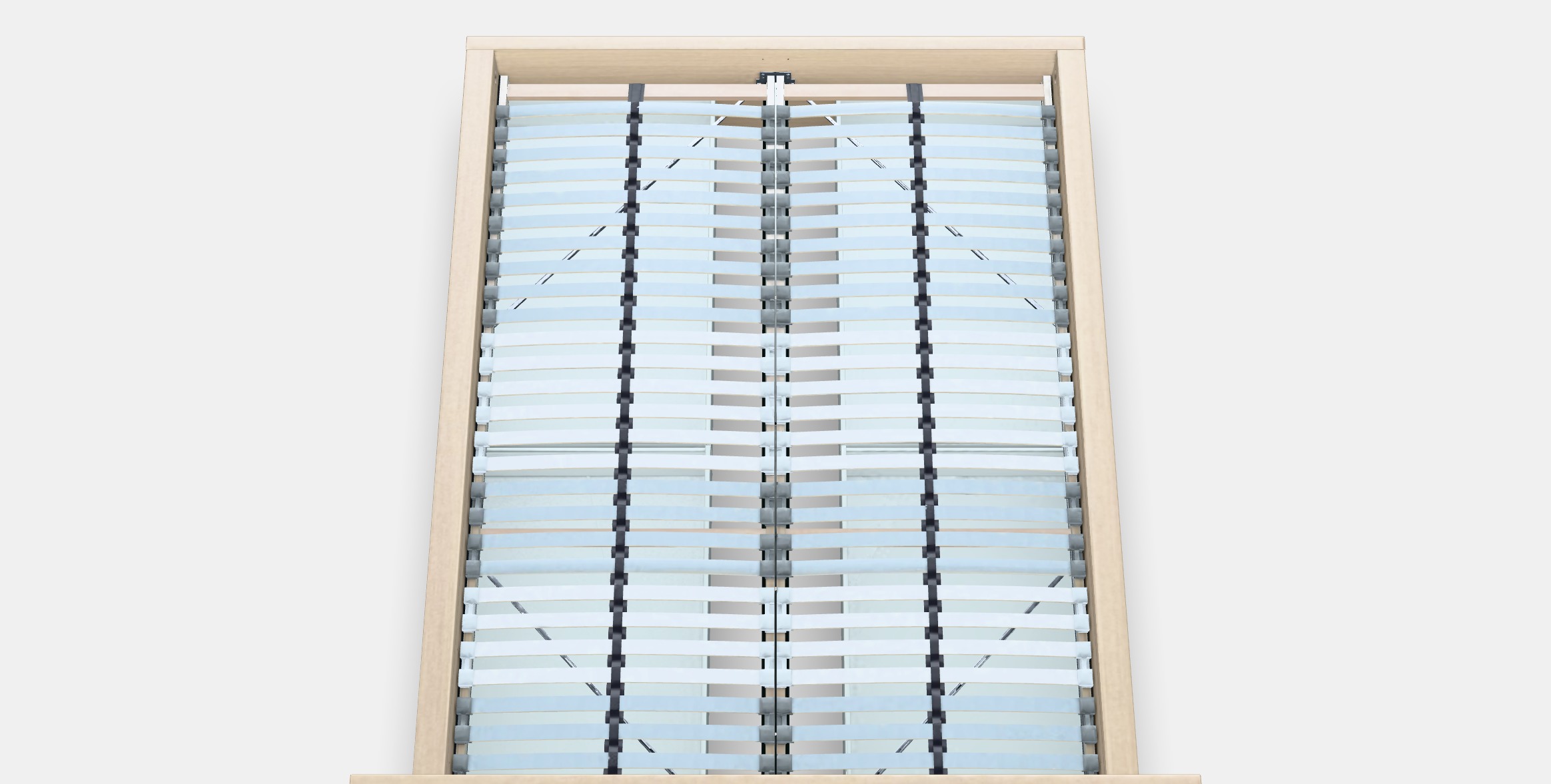 MALM Bed frame high w 4 storage boxes 26 Low-poly 3D model_3