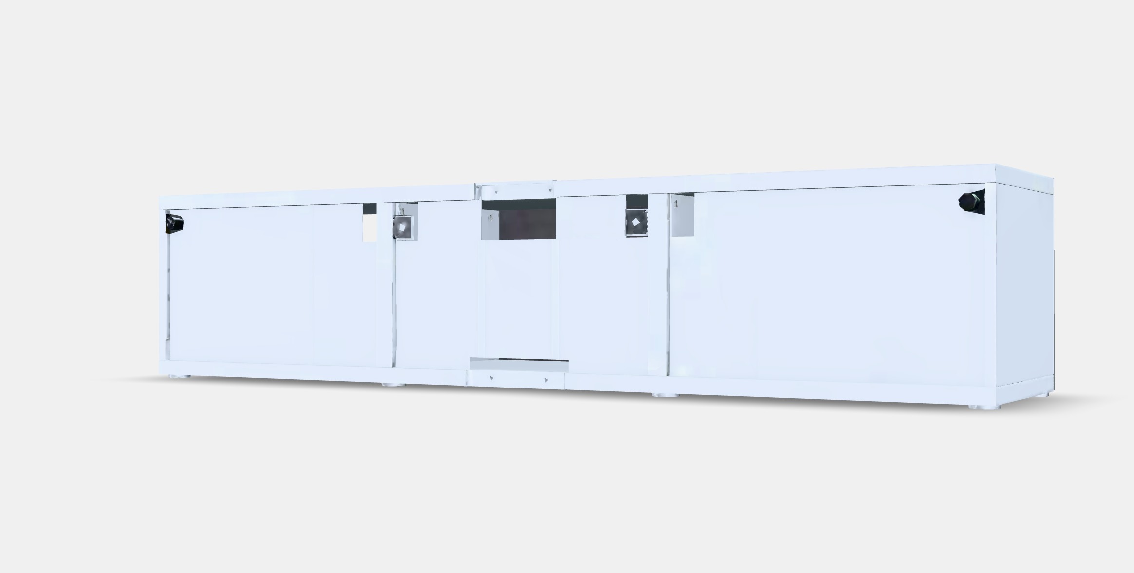 BESTA TV bench with drawers and door 3 Low-poly 3D model_7