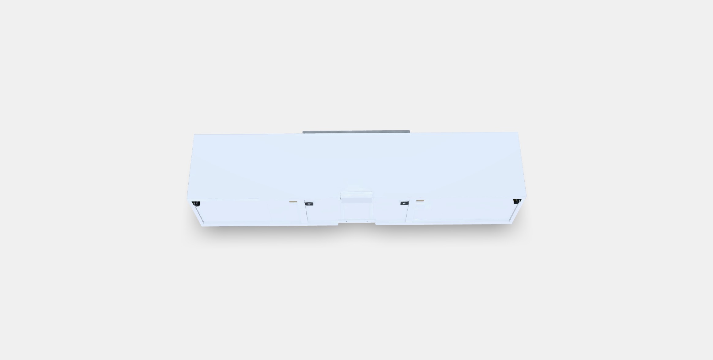 BESTA TV bench with drawers and door 3 Low-poly 3D model_2