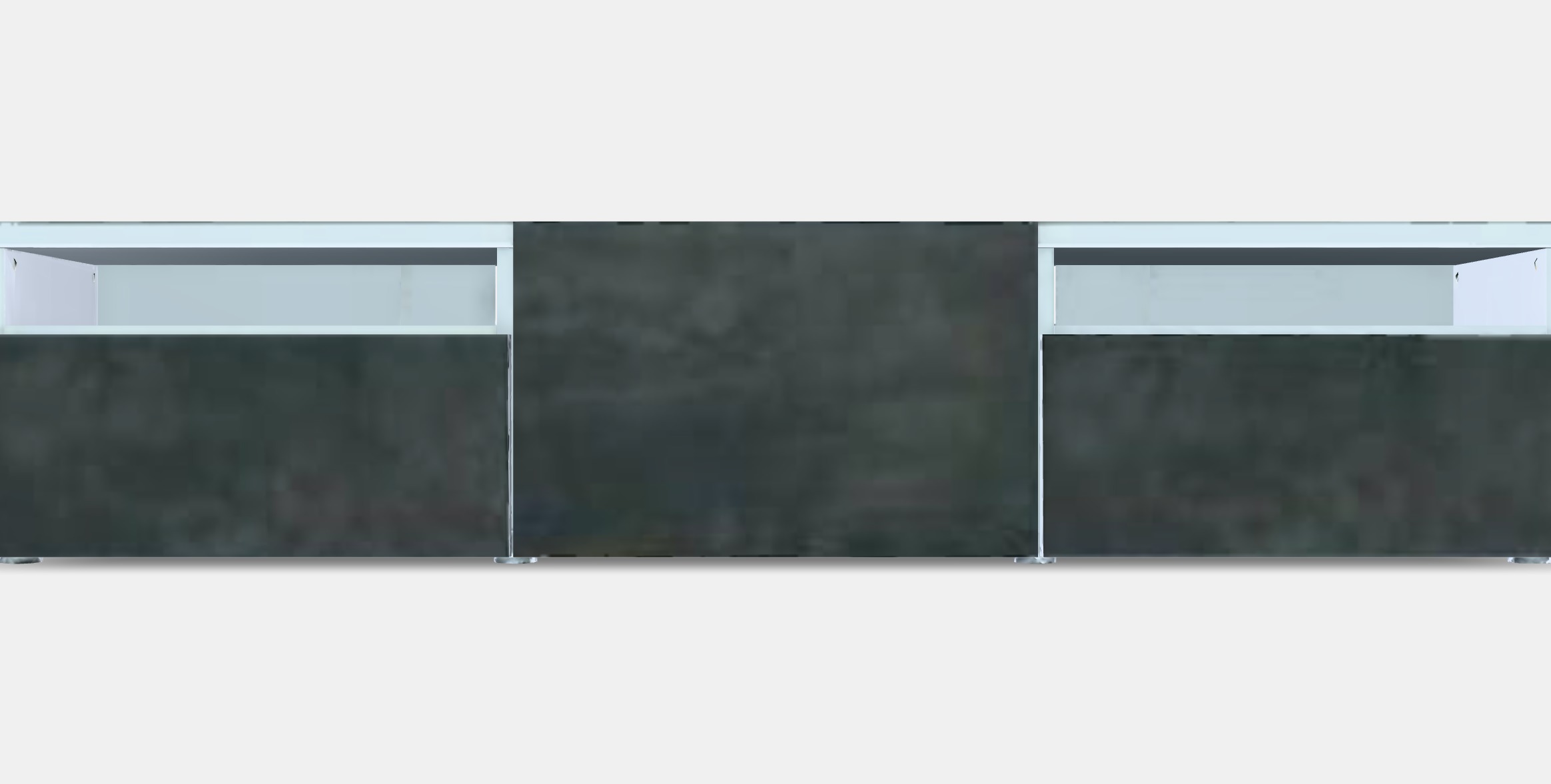 BESTA TV bench with drawers and door 3 Low-poly 3D model_10