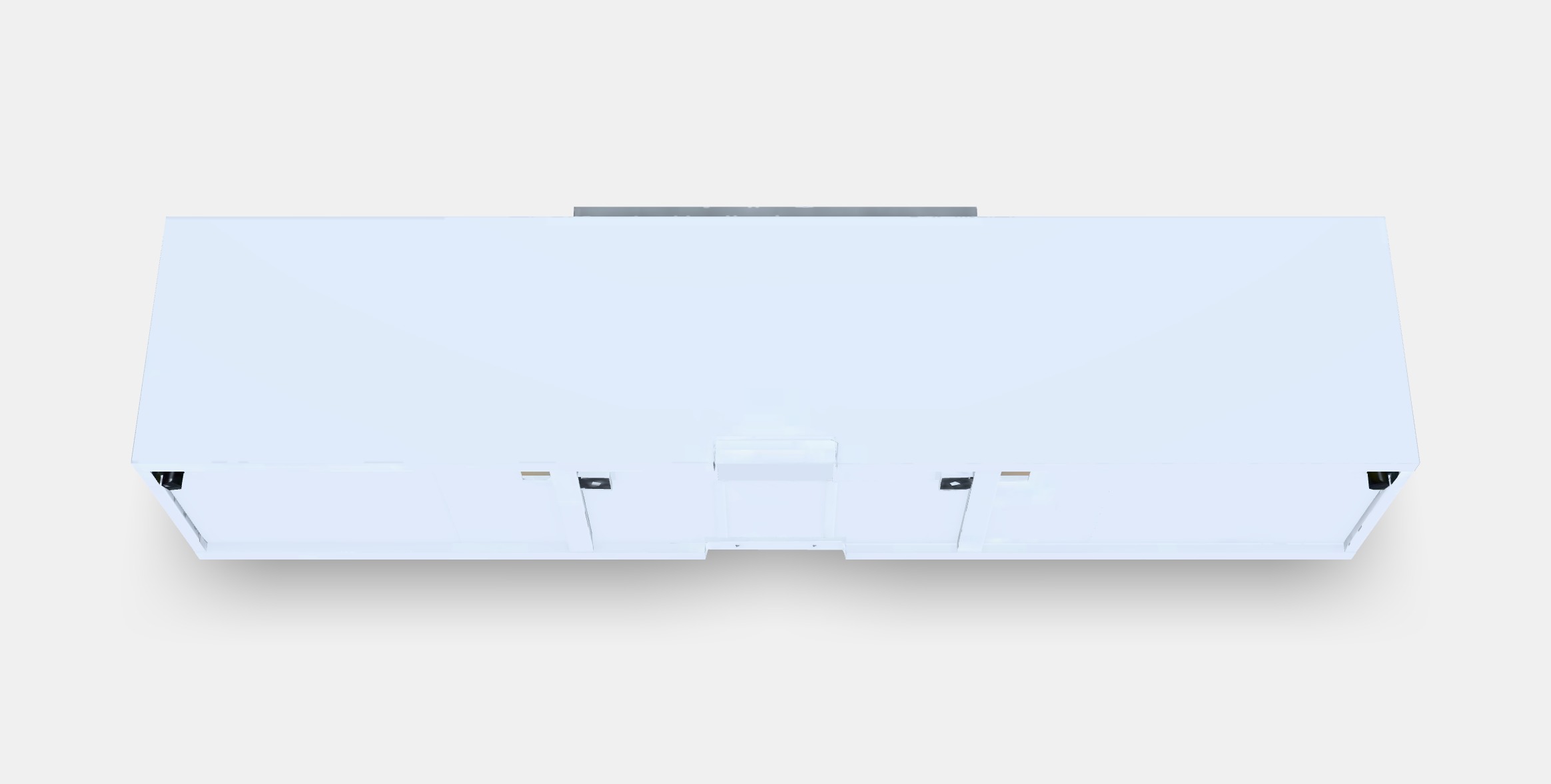 BESTA TV bench with drawers and door 3 Low-poly 3D model_4