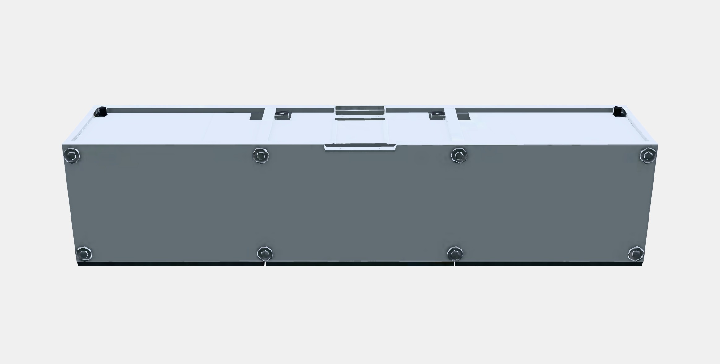 BESTA TV bench with drawers and door 3 Low-poly 3D model_8