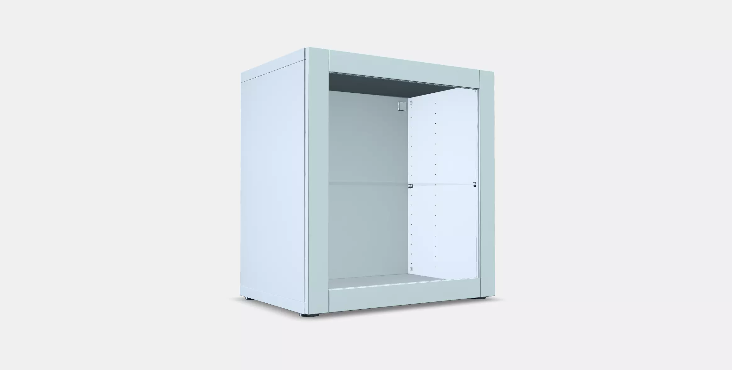 BESTA Shelf unit with glass door 23 Low-poly 3D model_0