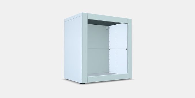 BESTA Shelf unit with glass door 23 Low-poly 3D model