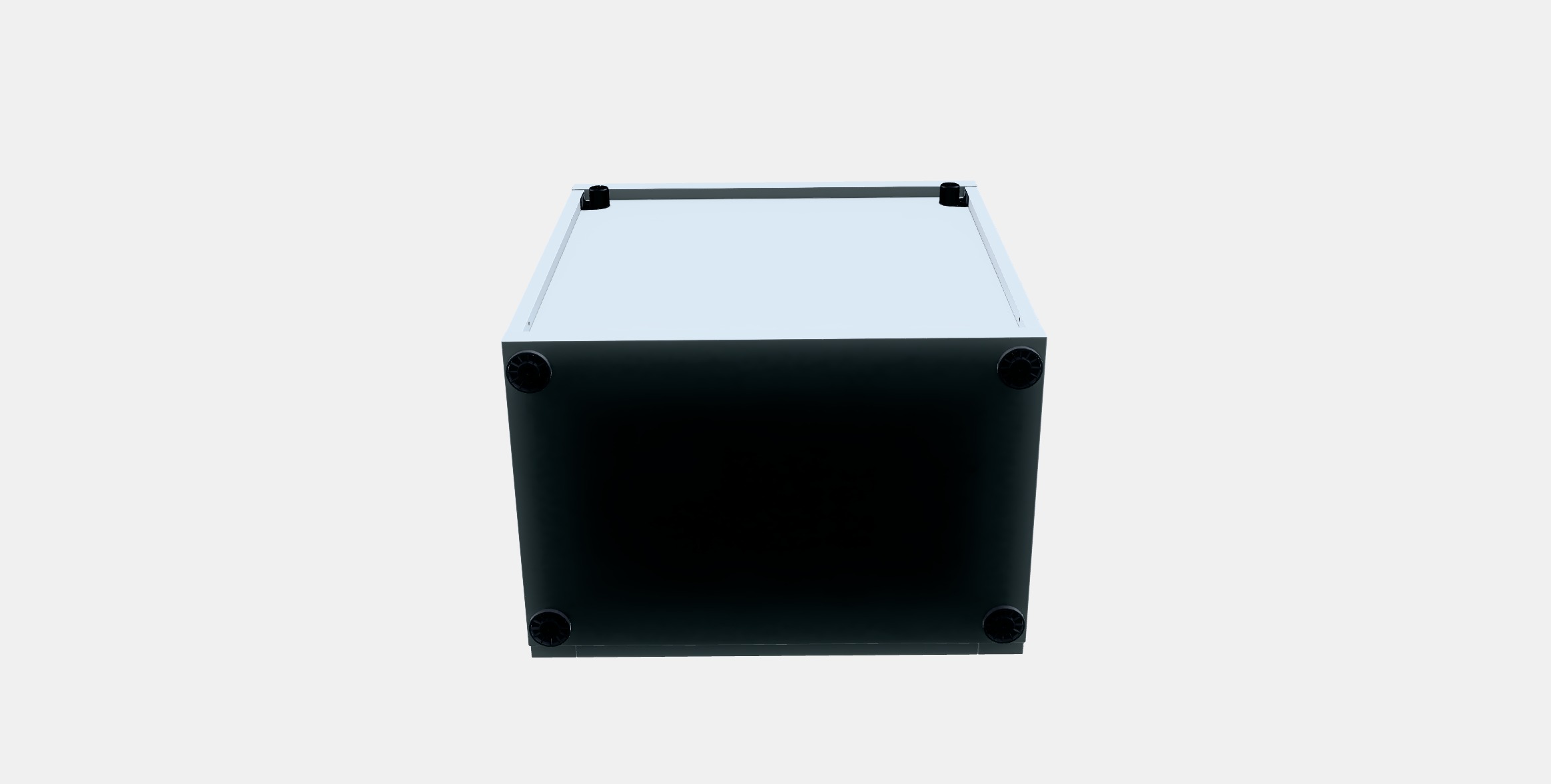 BESTA Shelf unit with glass door 23 Low-poly 3D model_7