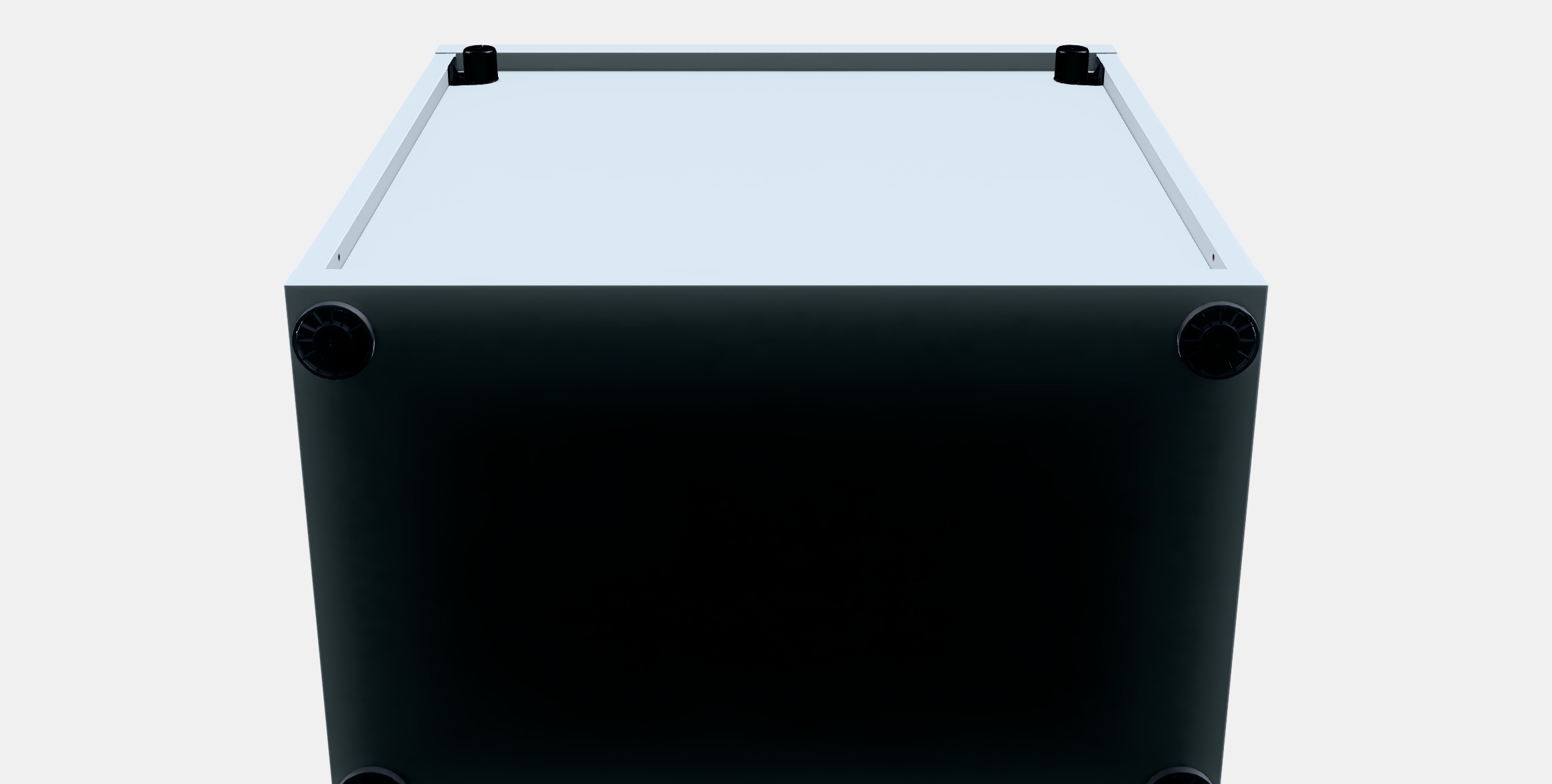 BESTA Shelf unit with glass door 23 Low-poly 3D model_8