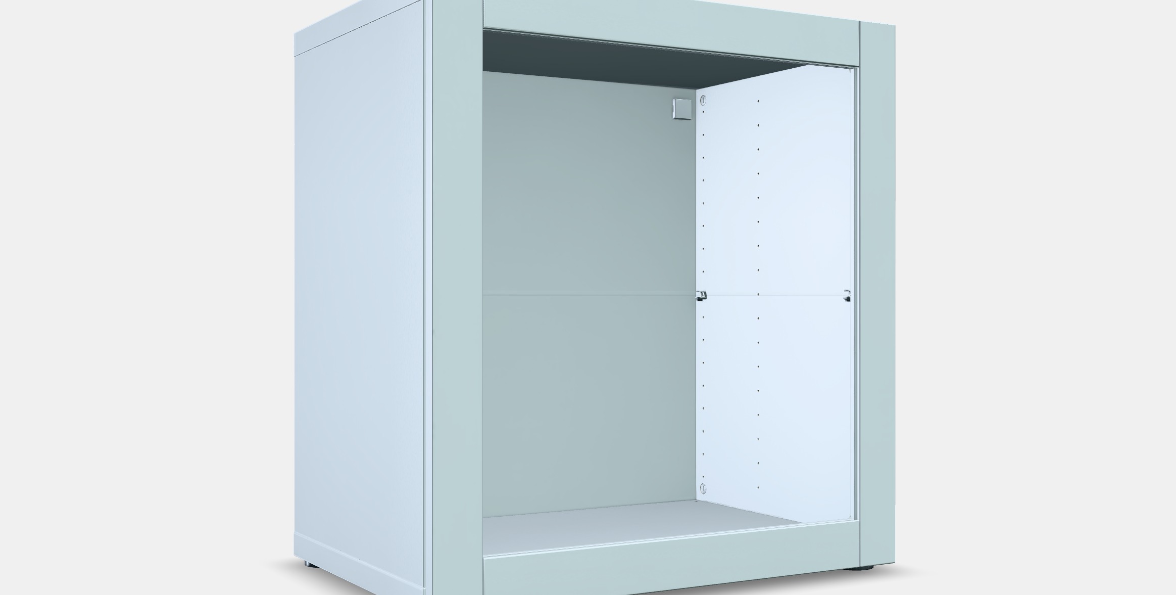 BESTA Shelf unit with glass door 23 Low-poly 3D model_9