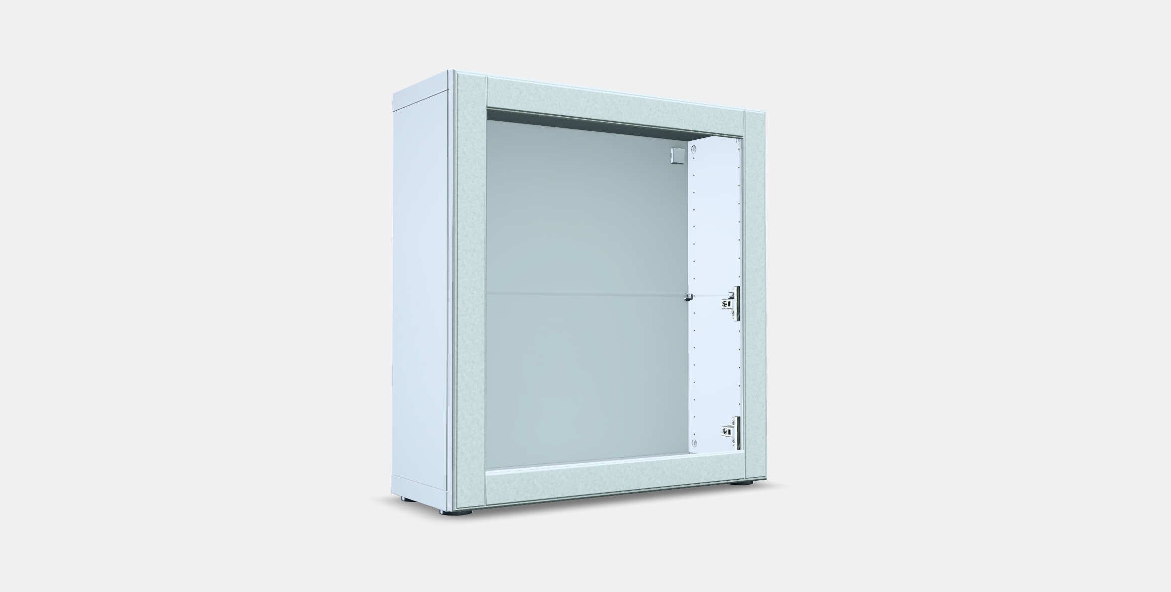 BESTA Shelf unit with door 59 Low-poly 3D model_3