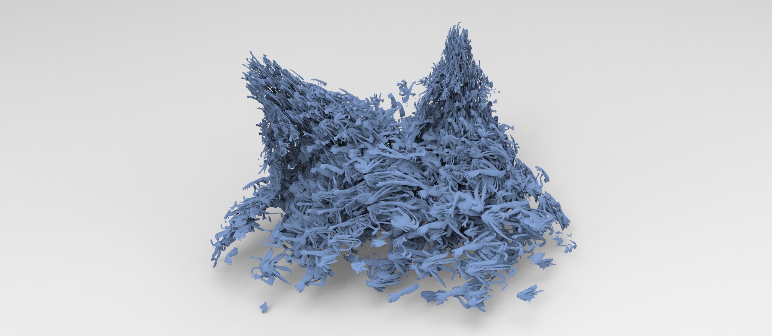 Undead overflowing mound  3D model_1