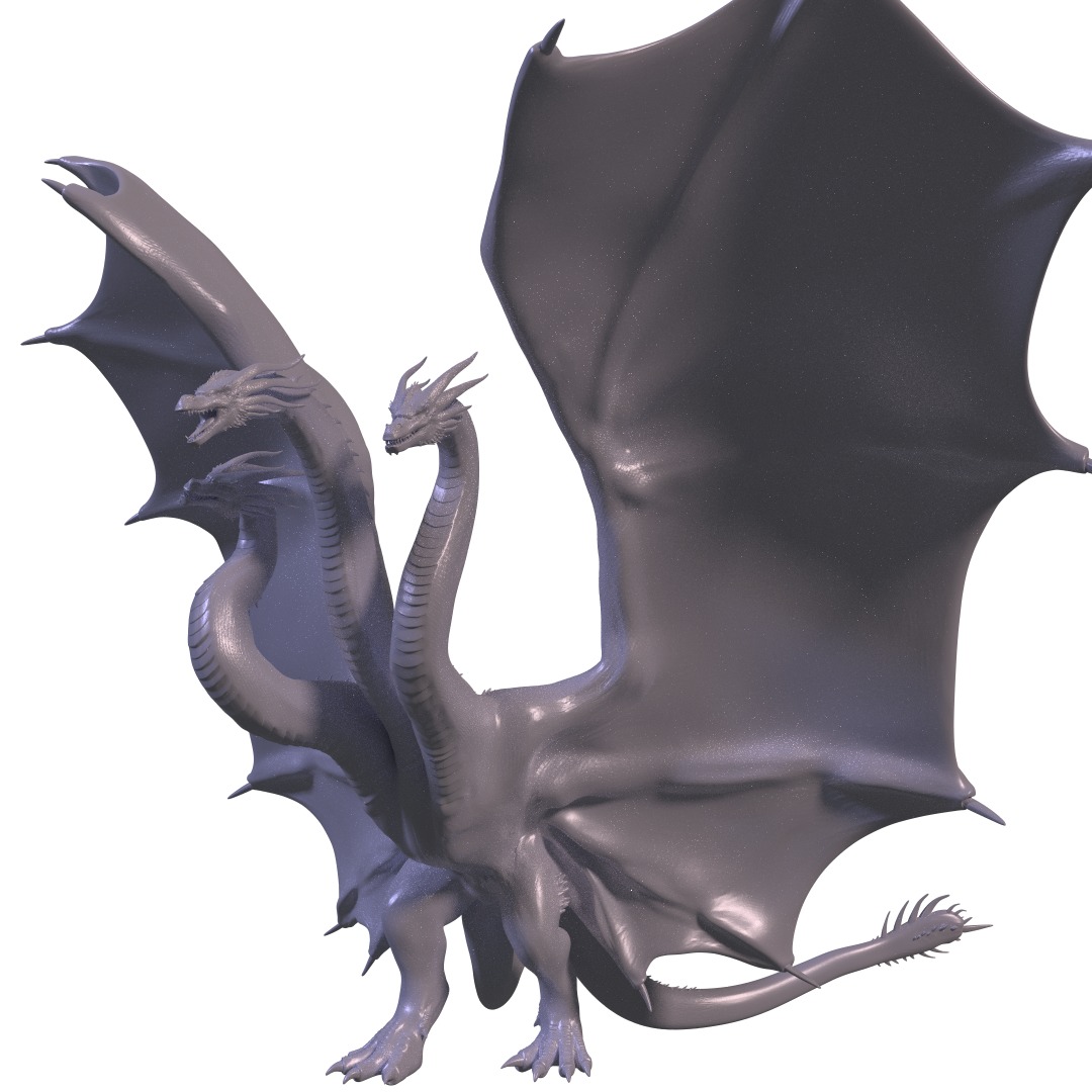 king Ghidorah 3dprint 3D print model_2