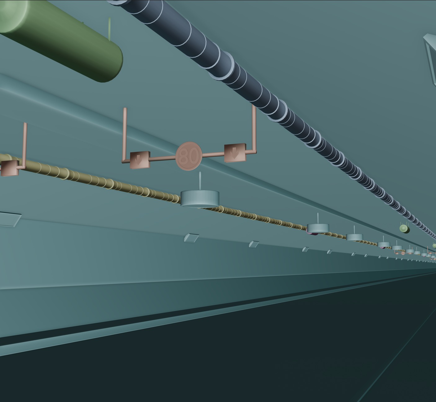 3D Tunnel Scene Blender Files 3D model_2