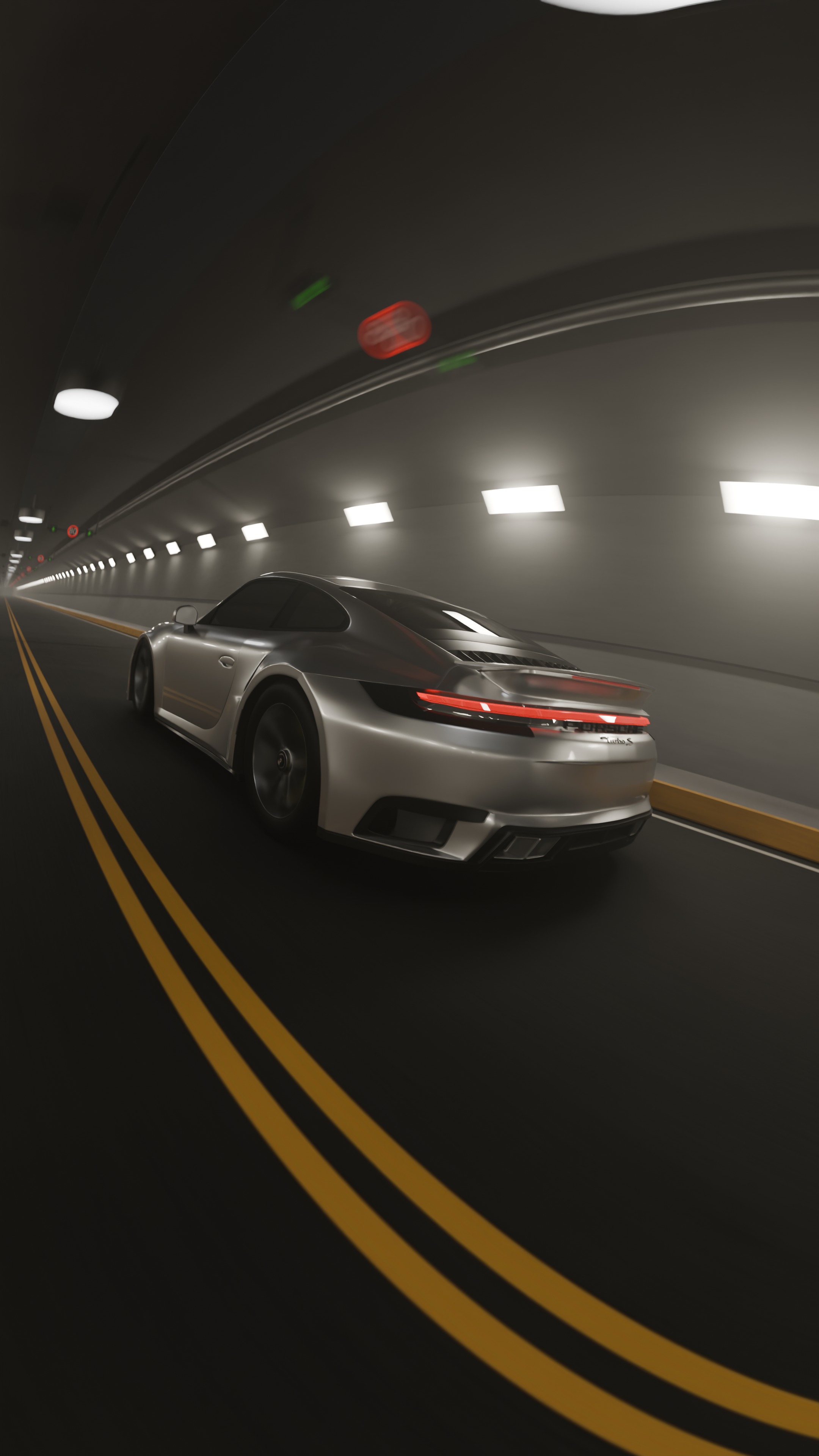 3D Tunnel Scene Blender Files 3D model_1