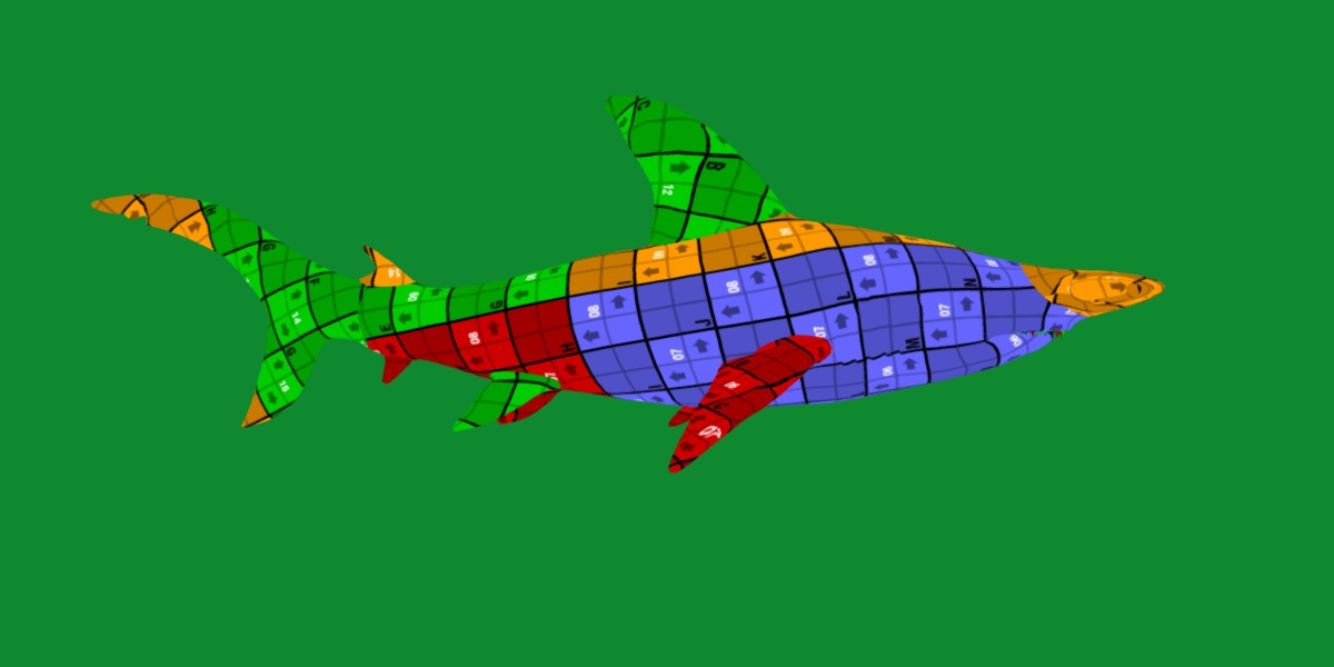 Hammerhead Shark Low-poly 3D model_23